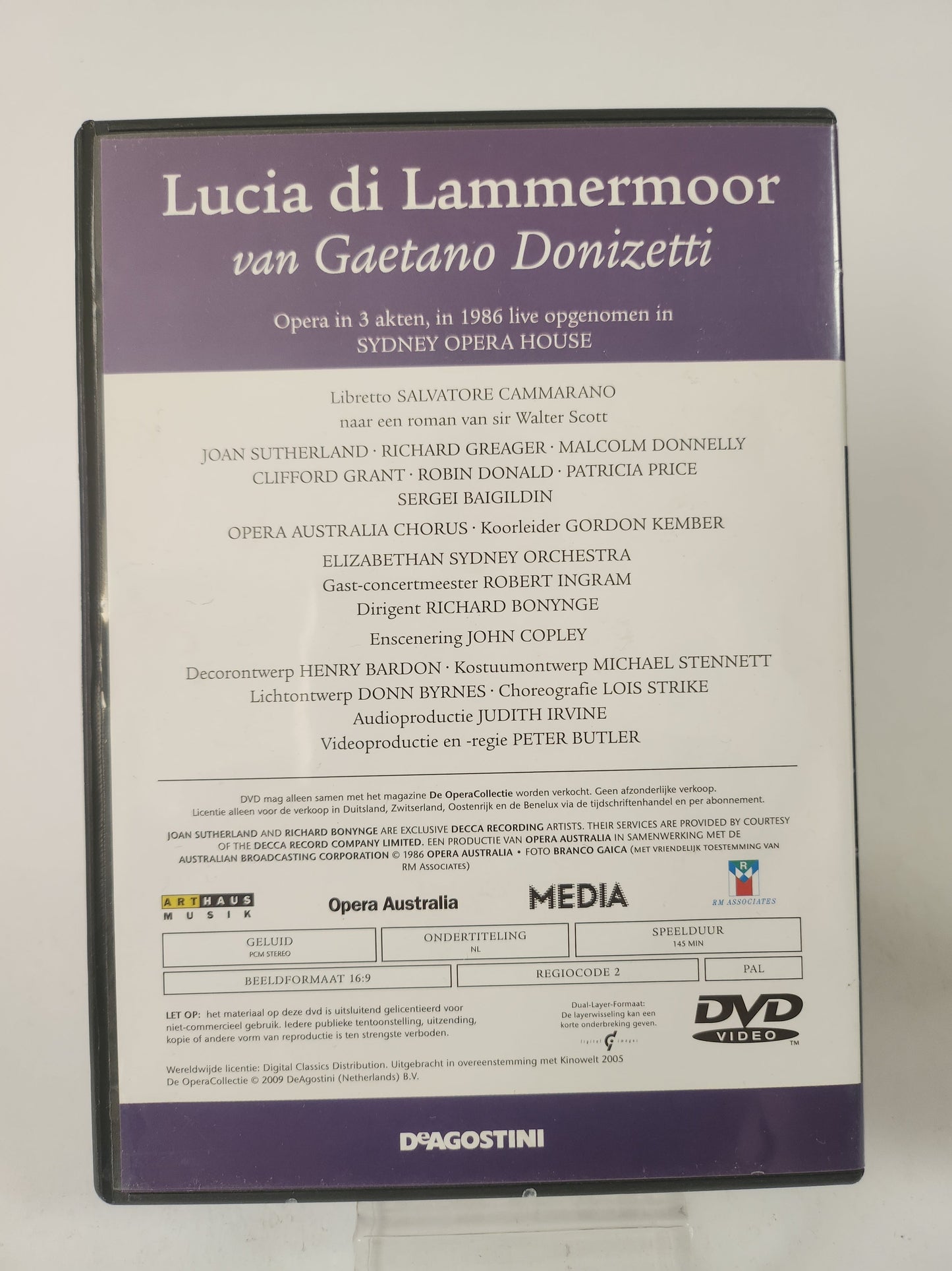 Opera Collectie 44: Donizetti ’Lucia di Lammermoor DVD Muziek - Dvd Muziek