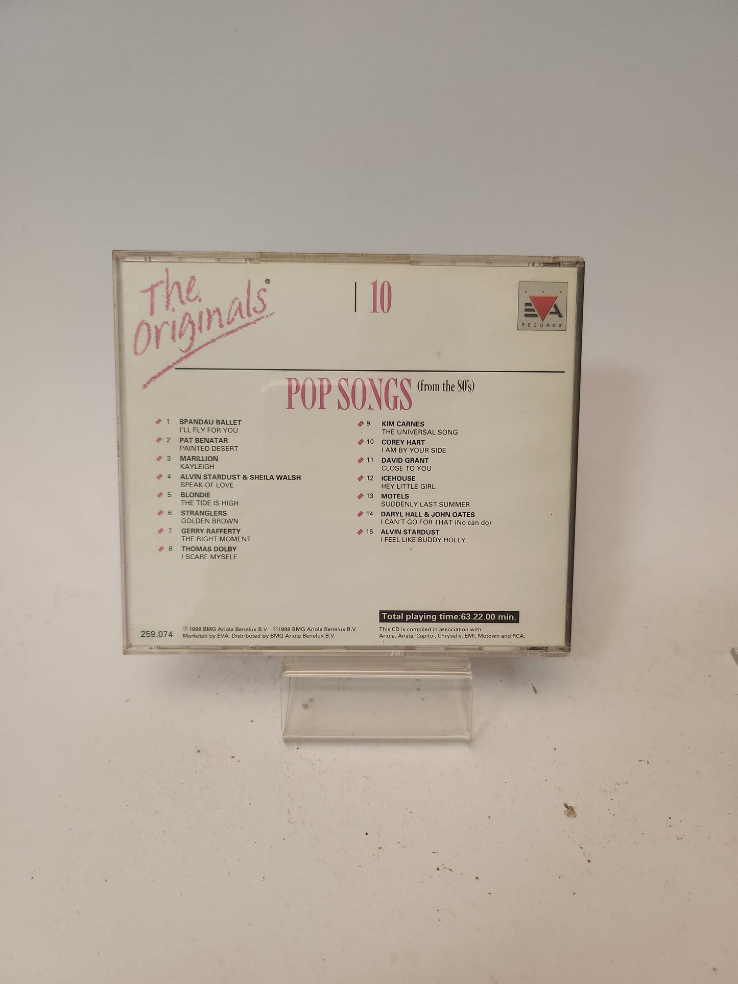 Originals Pop Songs from the 80’s Volume 10 CD - Cd