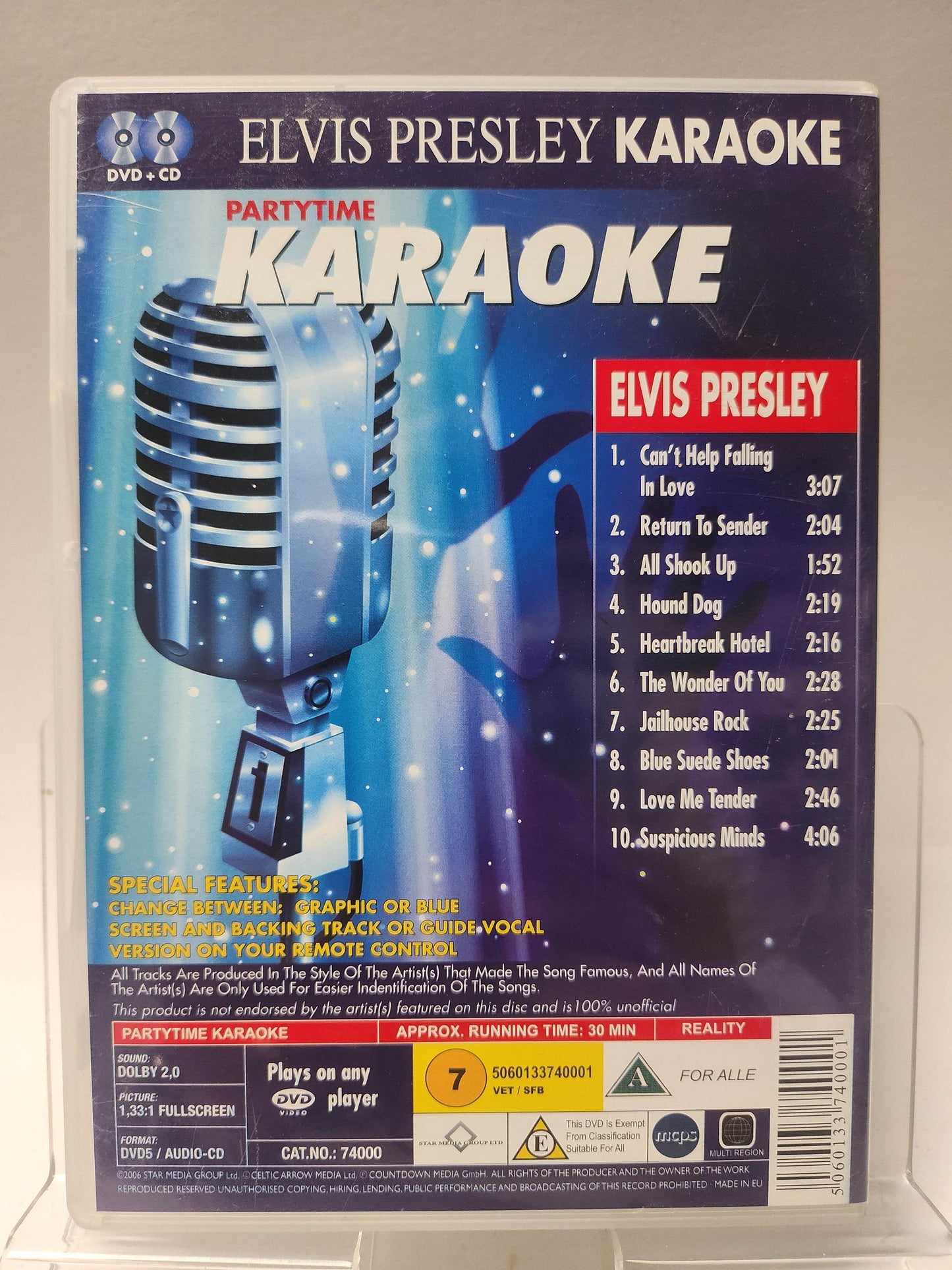 Partytime Karaoke Elvis Presley DVD - Feniks Gameshop