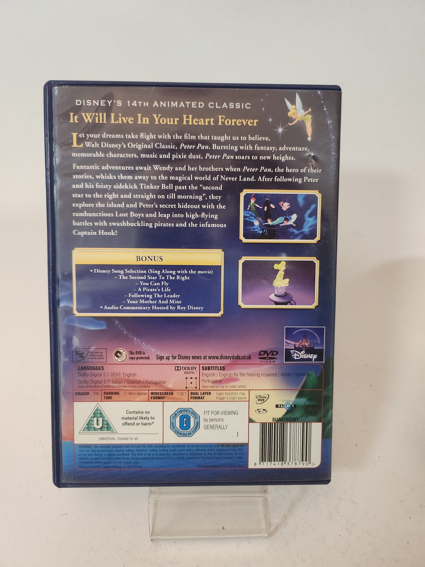 Peter Pan Dvd Kids - Dvd kids