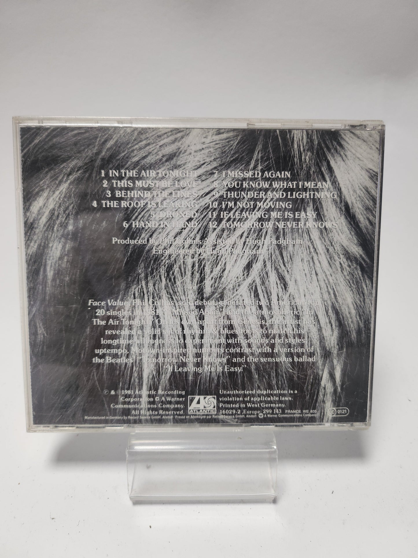 Phil Collins: Face Value CD - Cd