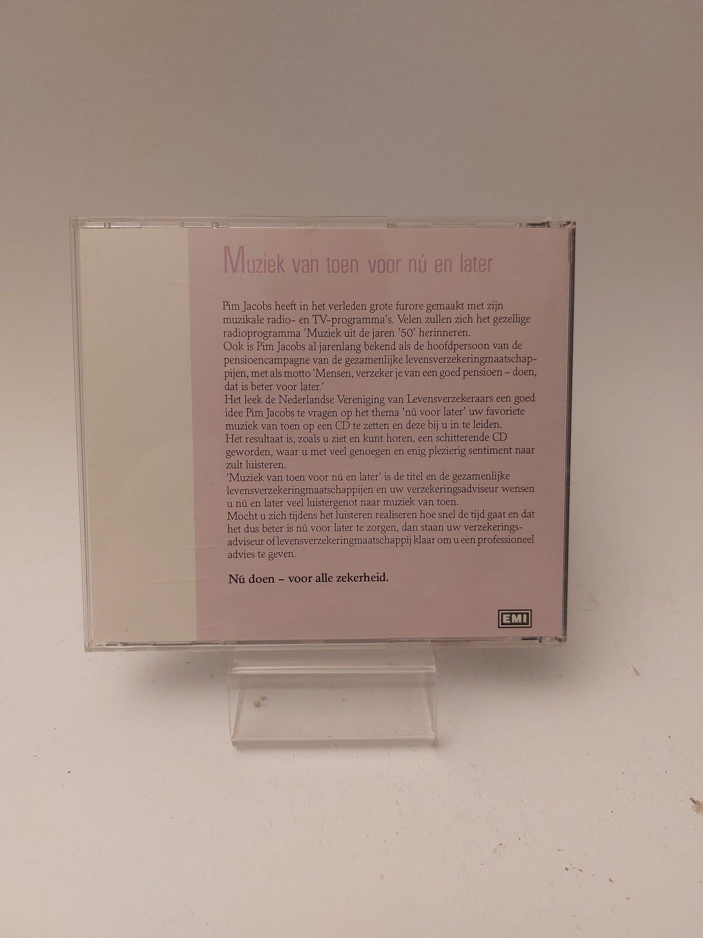 Pim Jacobs: Muziek van Toen voor nu en Later CD - Cd