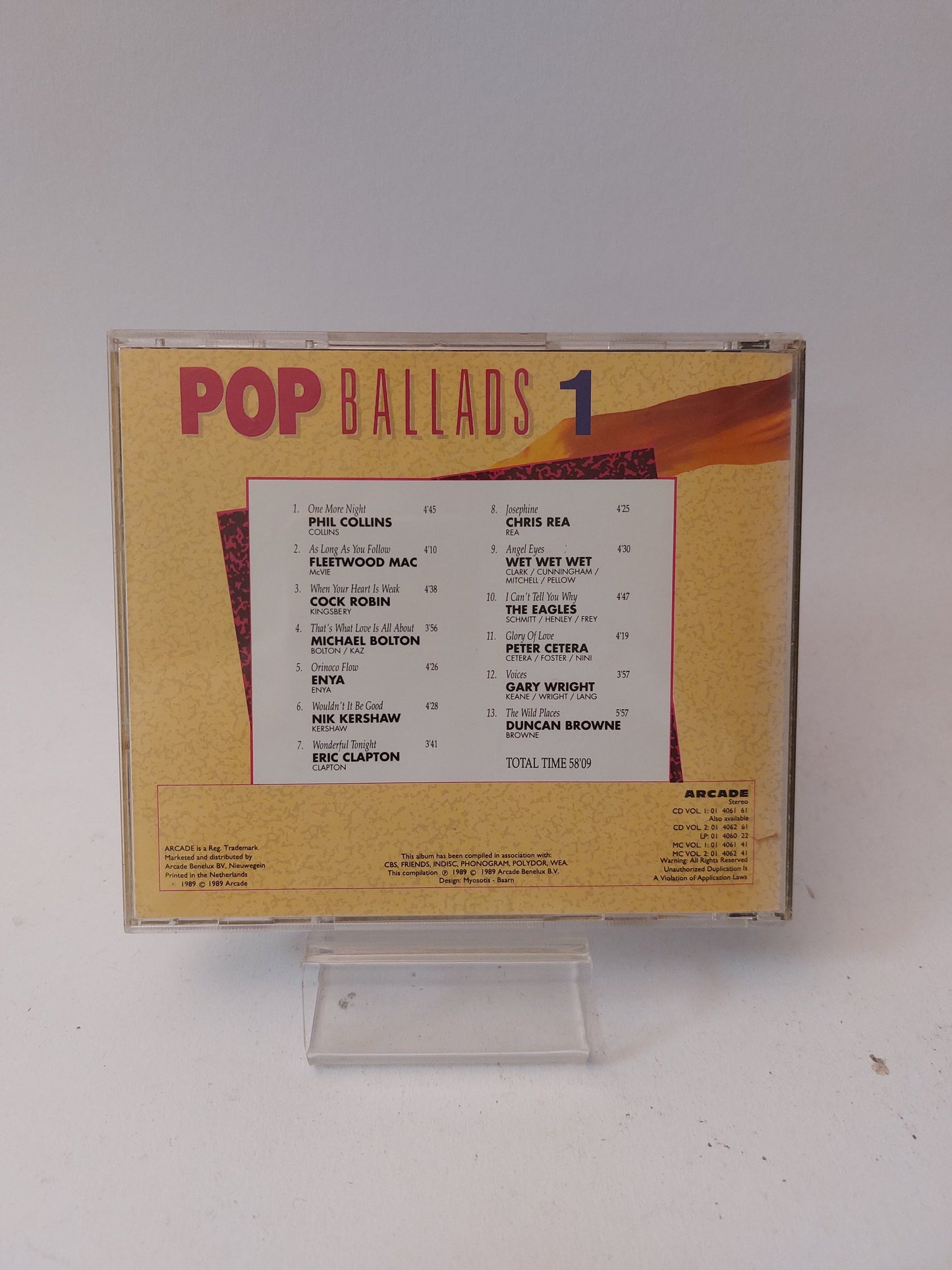 Pop Ballads Volume 1 CD - Cd