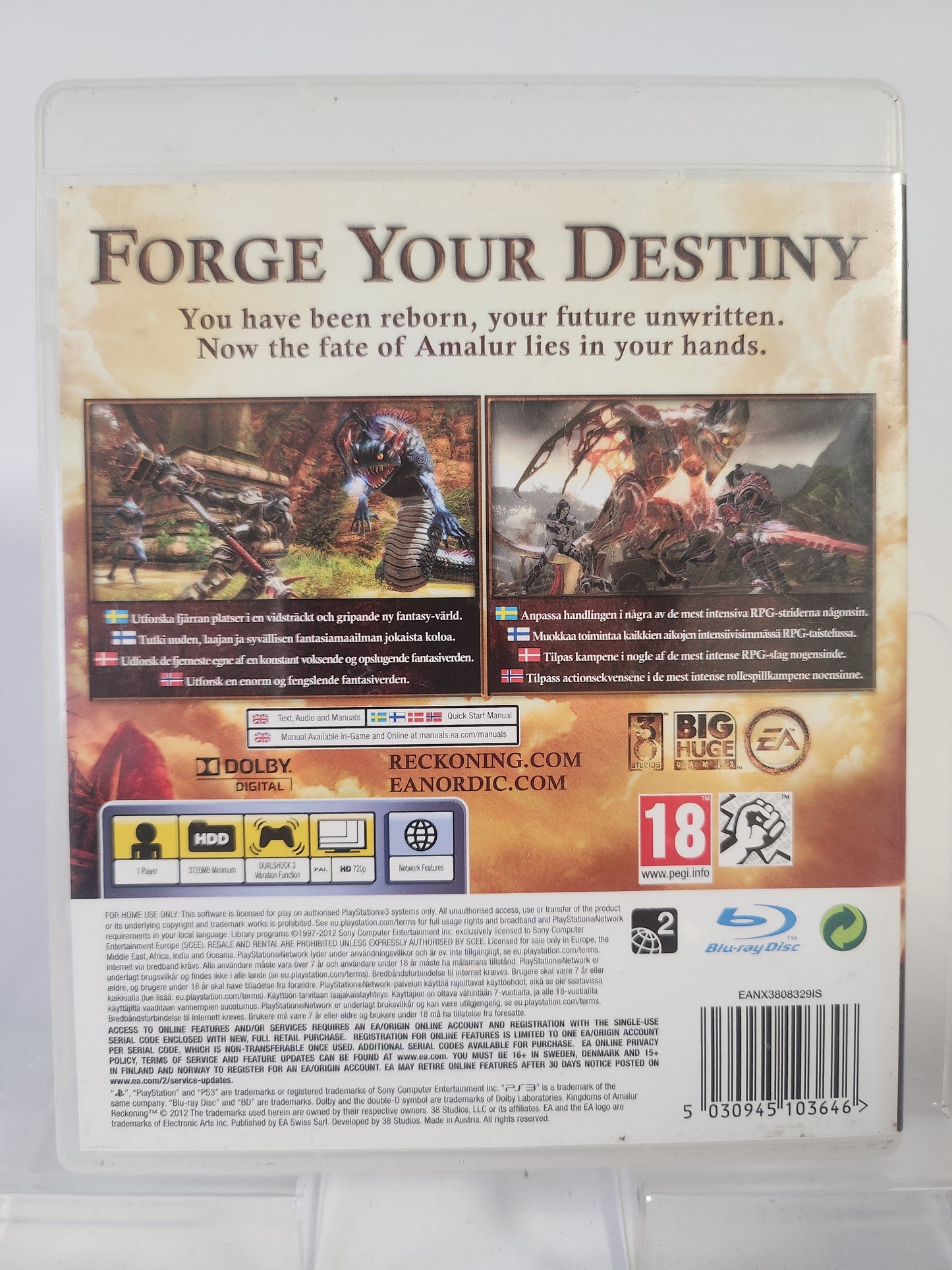 Reckoning ’Kingdom of Amalur’ Playstation 3 - playstation 3 Games