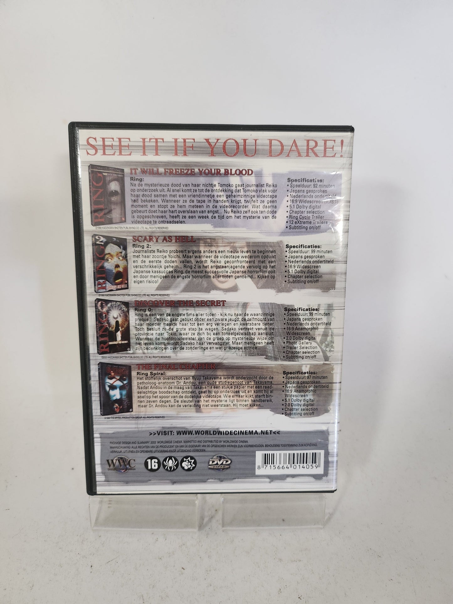 Ring ’the Complete Evil’ 4 Disc Dvd Box - Dvd Volwassenen