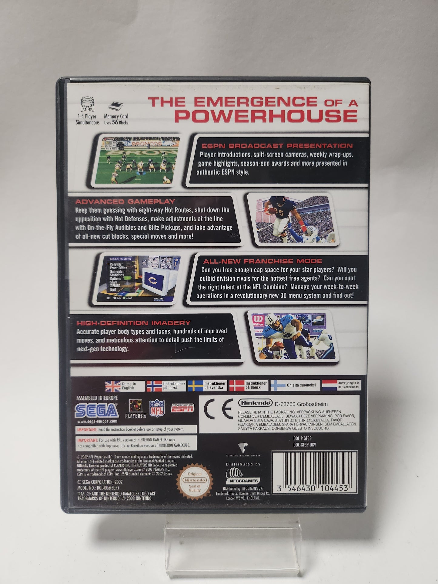 NFL 2k 3 (No Book) Nintendo Gamecube
