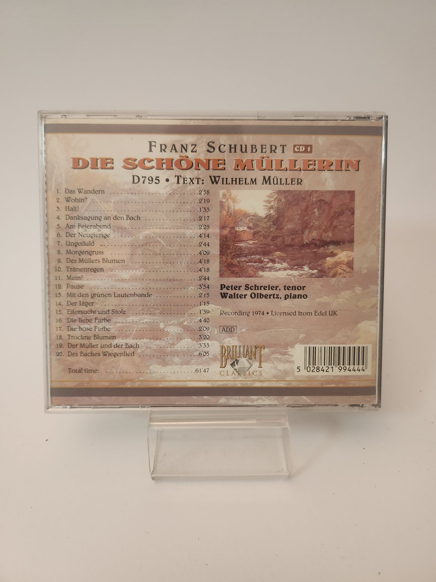 Franz Schubert: Die Schöne Müllerin CD1