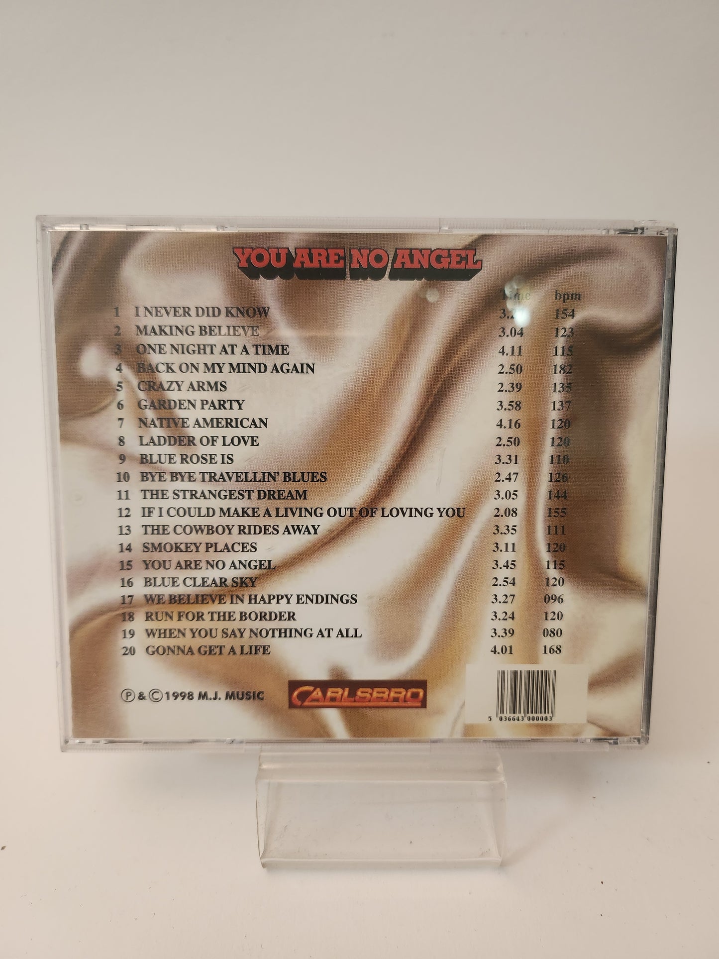 Mervyn J Futter: You are No Angel CD