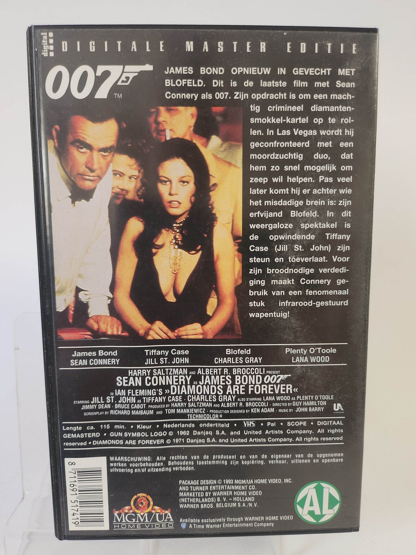 007 James Bond: Diamonds are Forever VHS - Feniks Gameshop