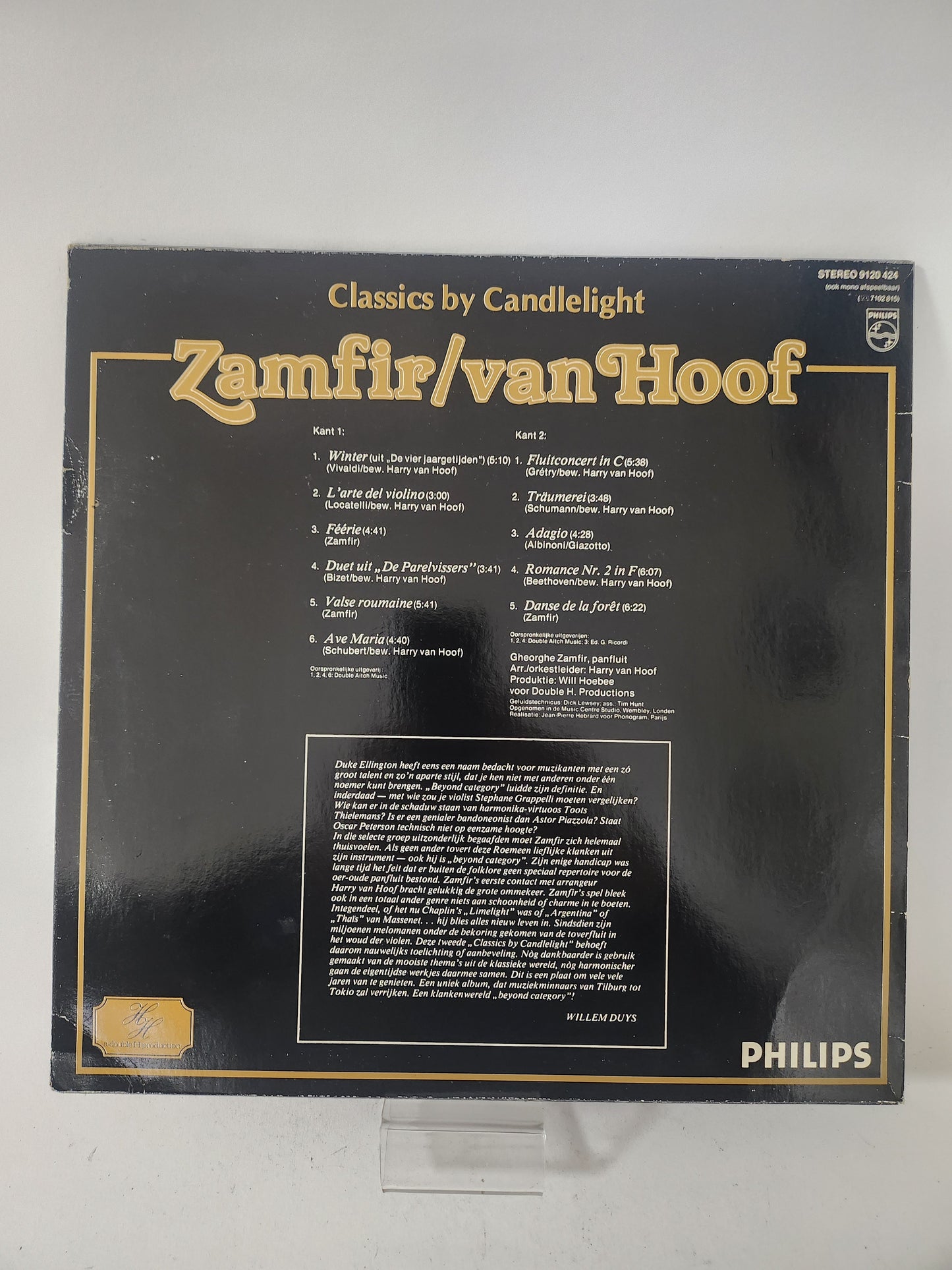 Classics by Candlelight: Zamfir/ van Hoof LP Vinyl