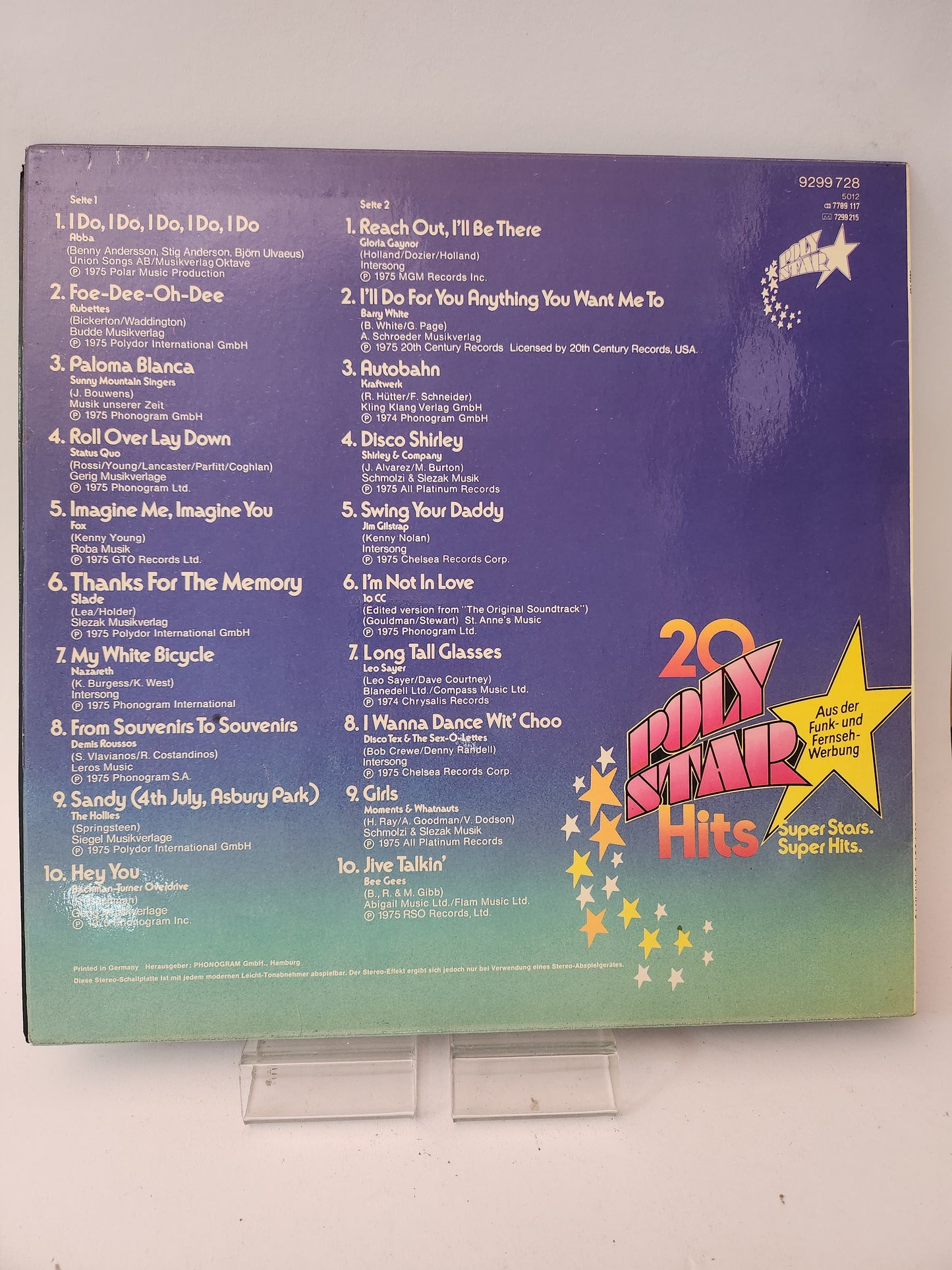 20 Poly Stars Hits LP Vinyl