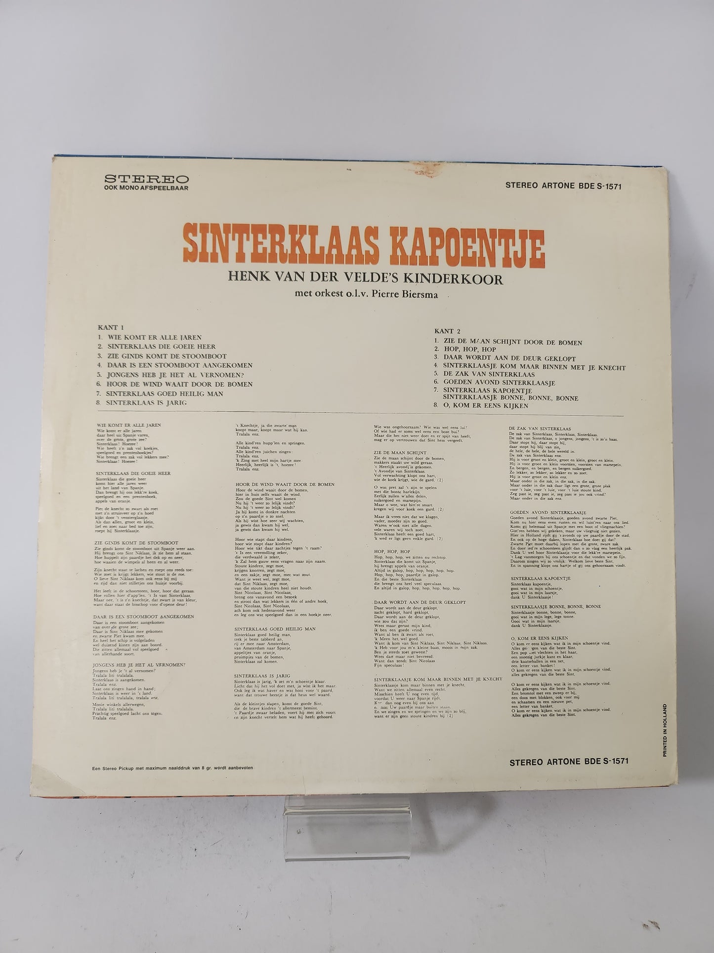 Sinterklaas Kapoentje LP Vinyl