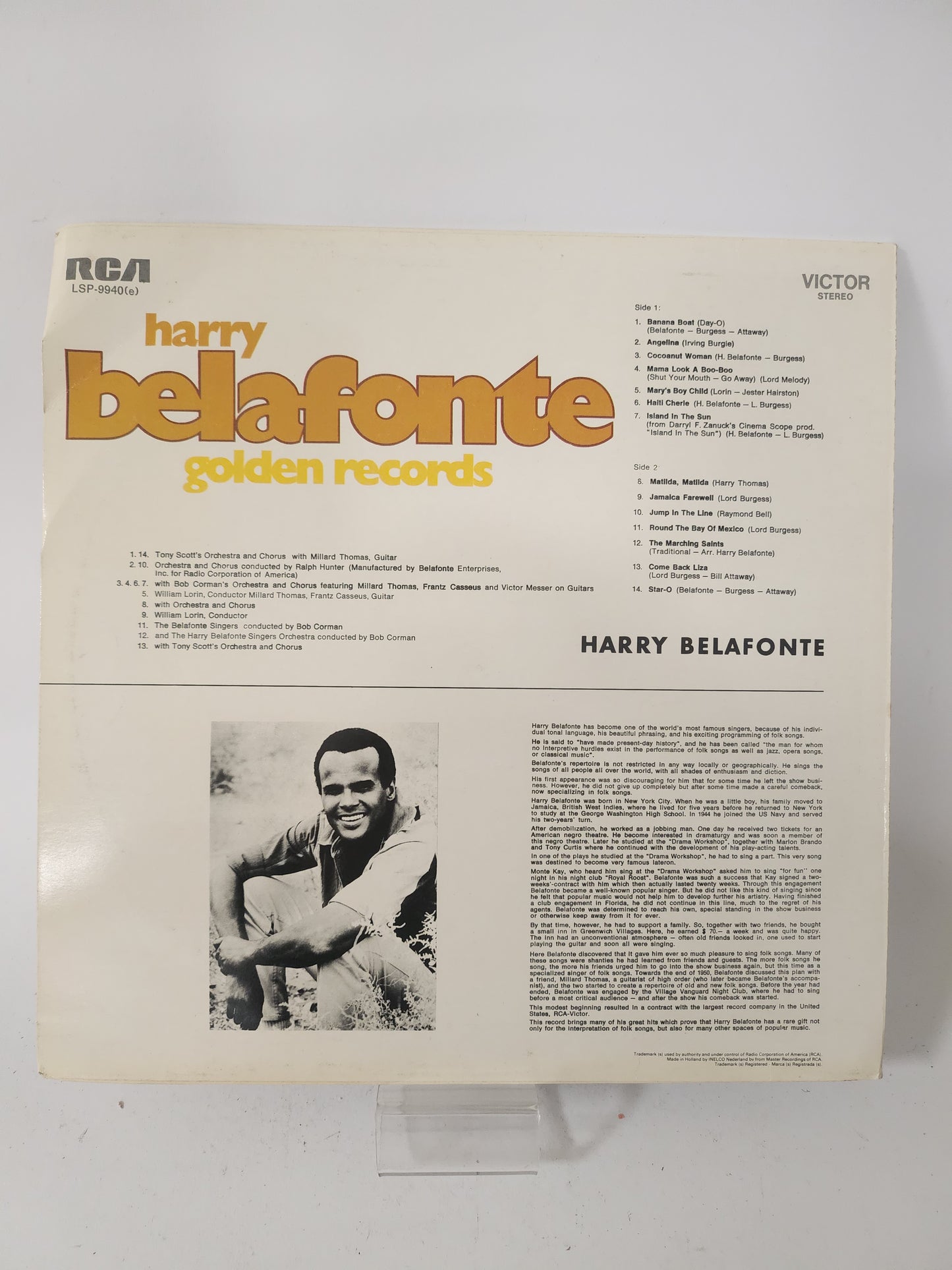 Golden Records: Harry Belafonte LP Vinyl
