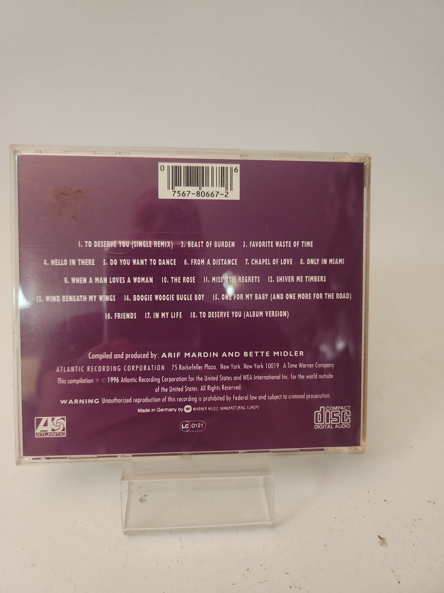 Bette Midler: Experience the Divine Greatest Hits CD