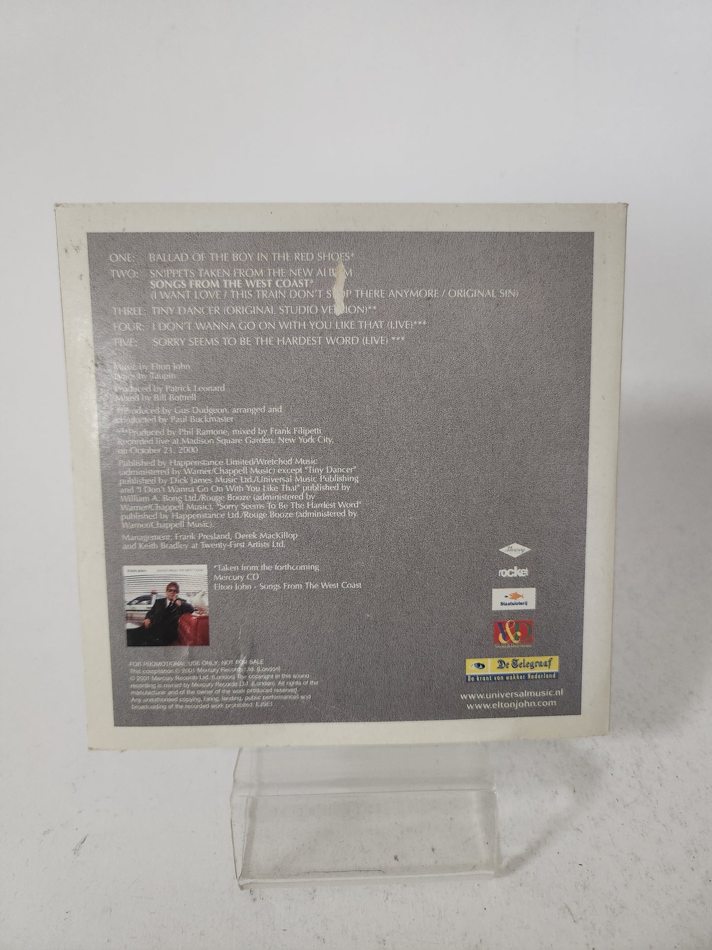 Elton John: West Coast Songs CD Single