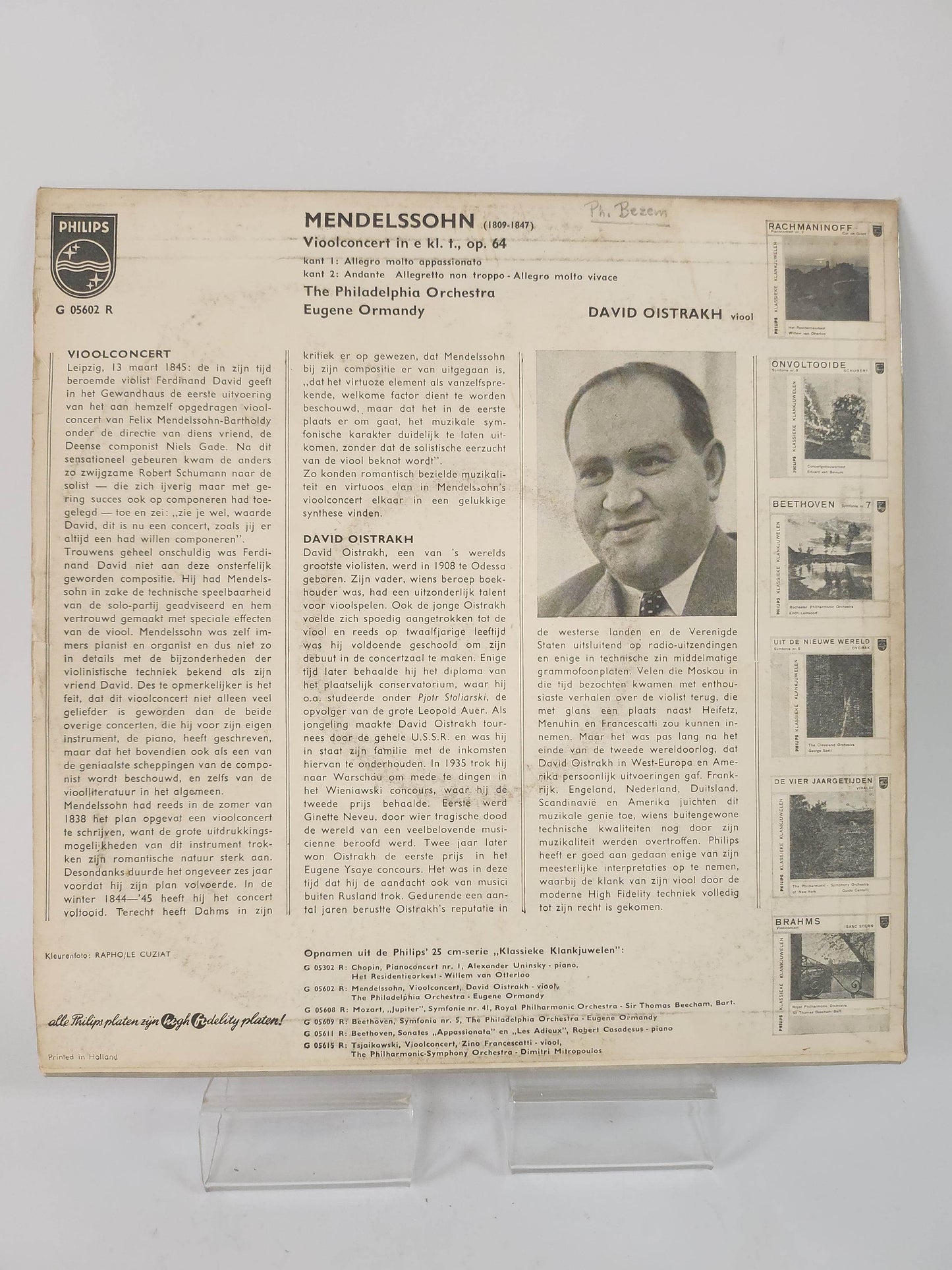 Klassieke Klankjuwelen: David Oistrakh LP Vinyl - Feniks Gameshop