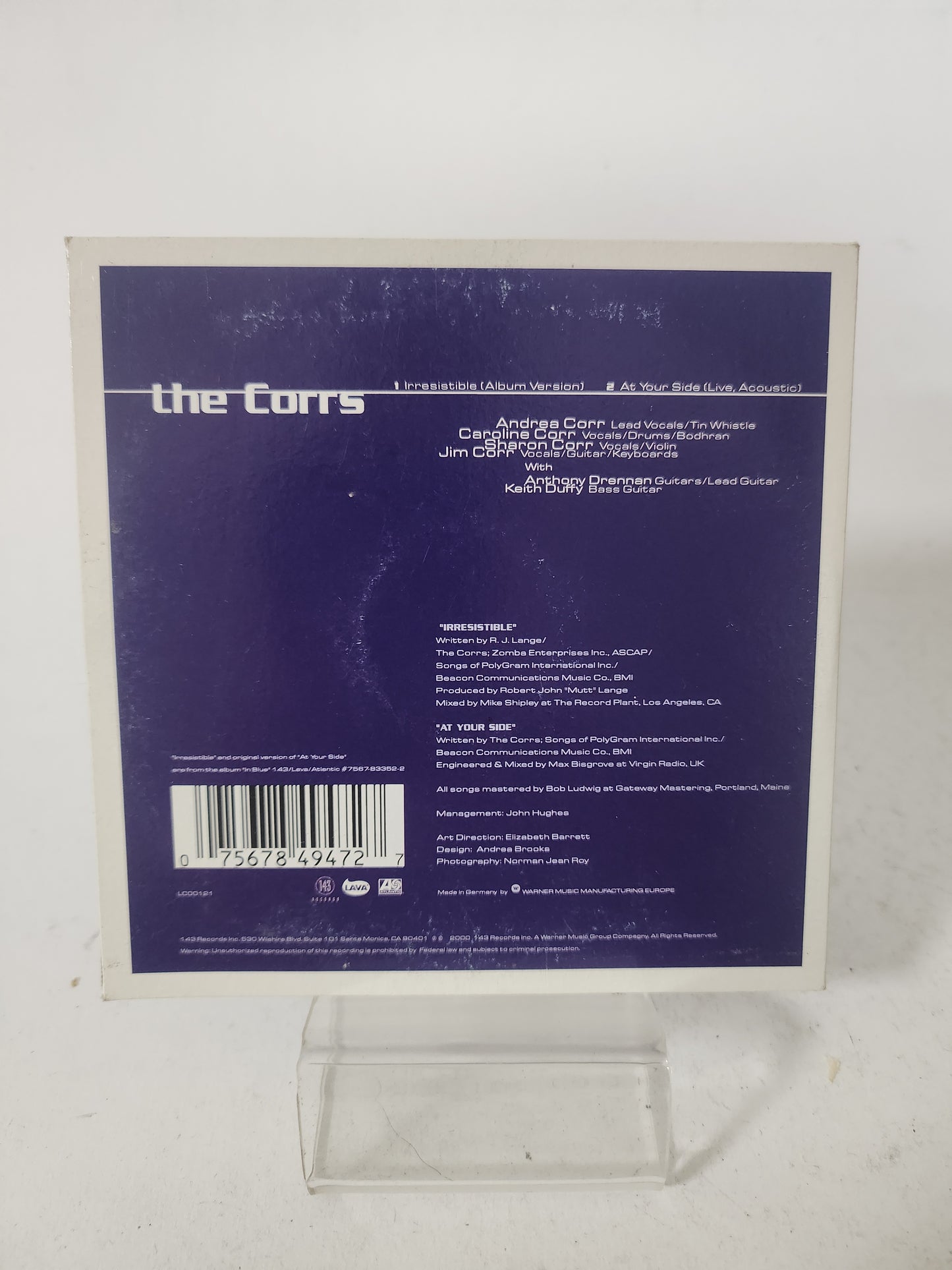 Corrs: Irresistible CD Single
