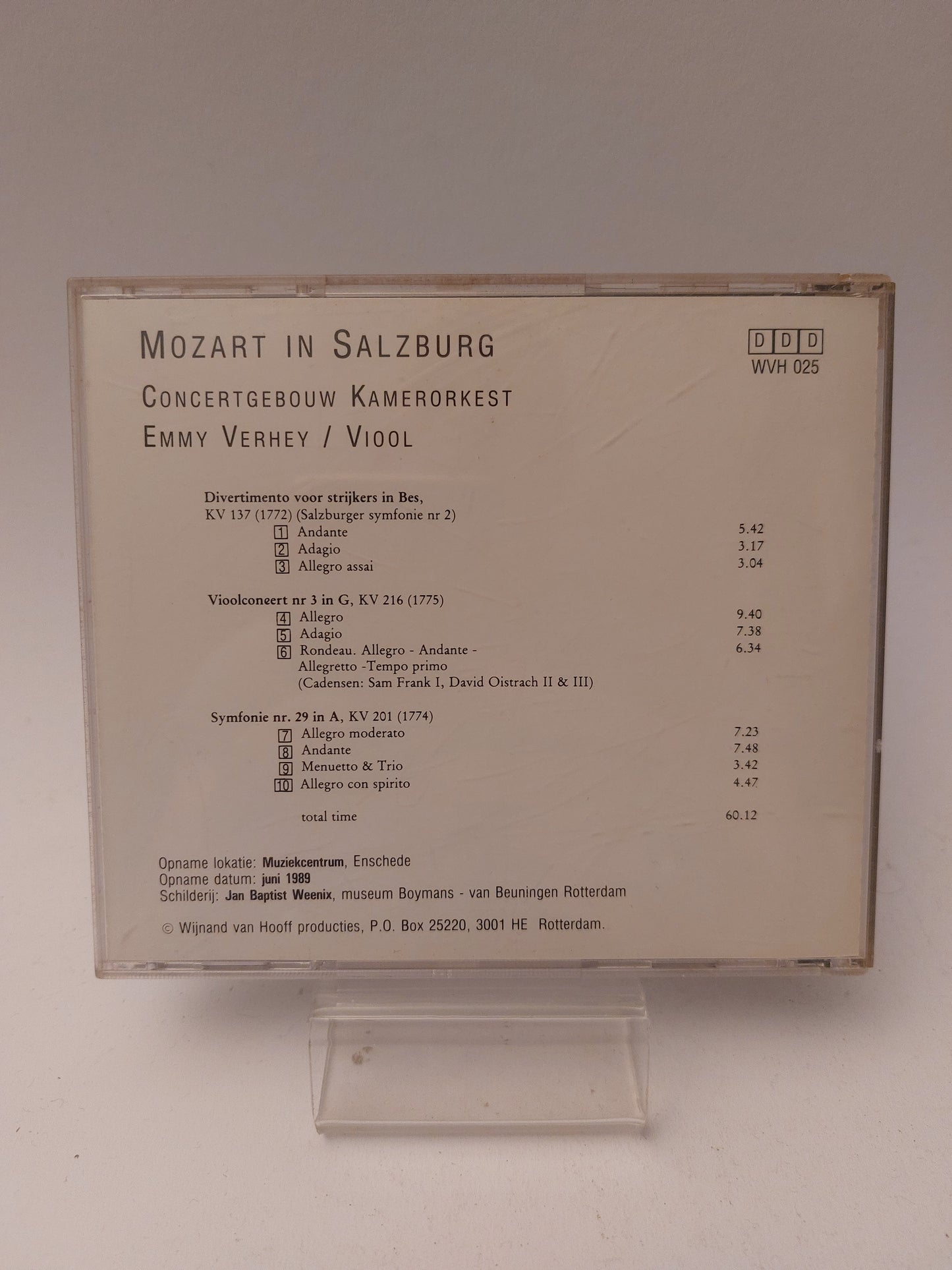 Erasmus: Mozart in Salzburg CD