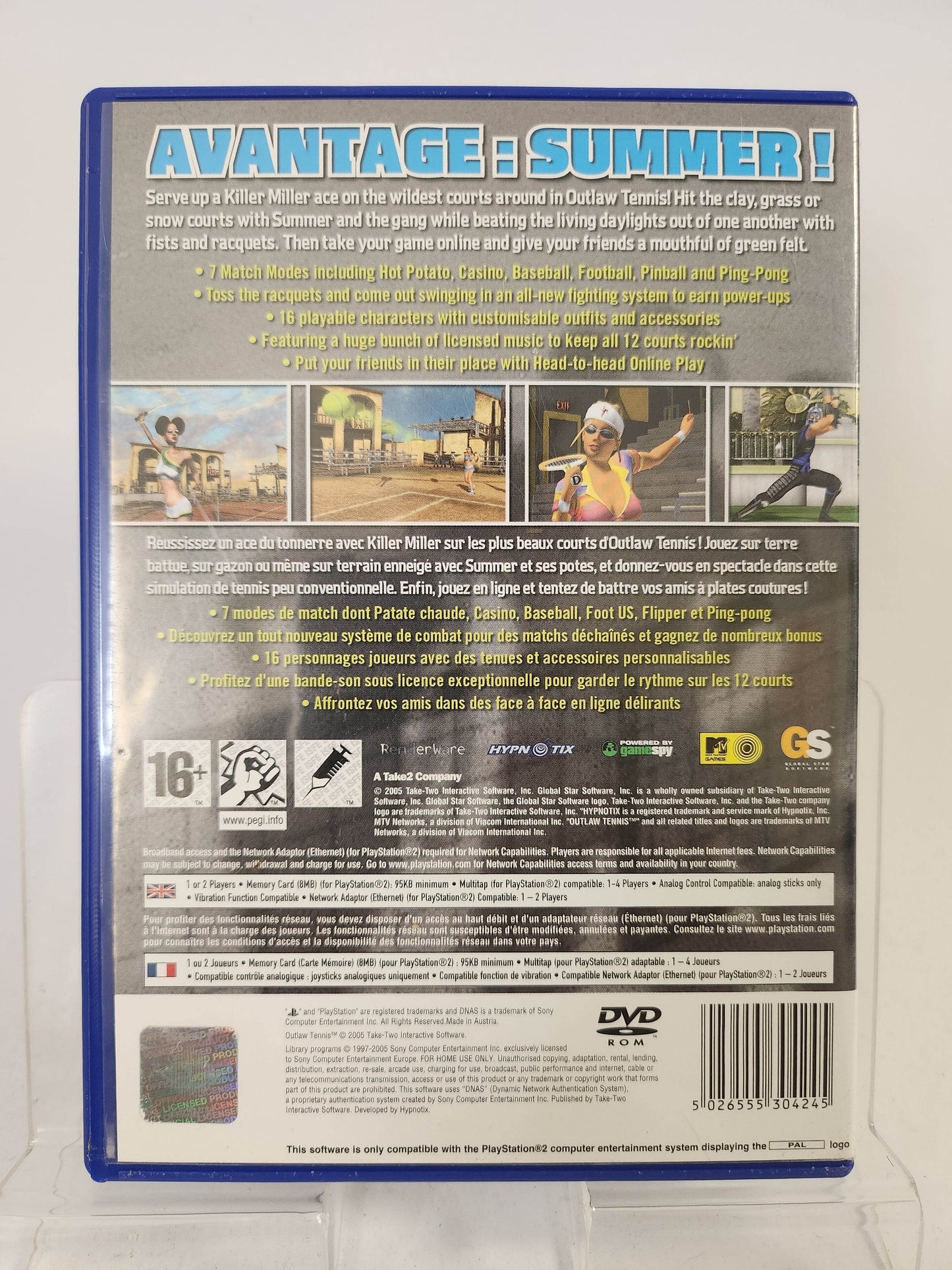 Outlaw Tennis Playstation 2 - Feniks Gameshop