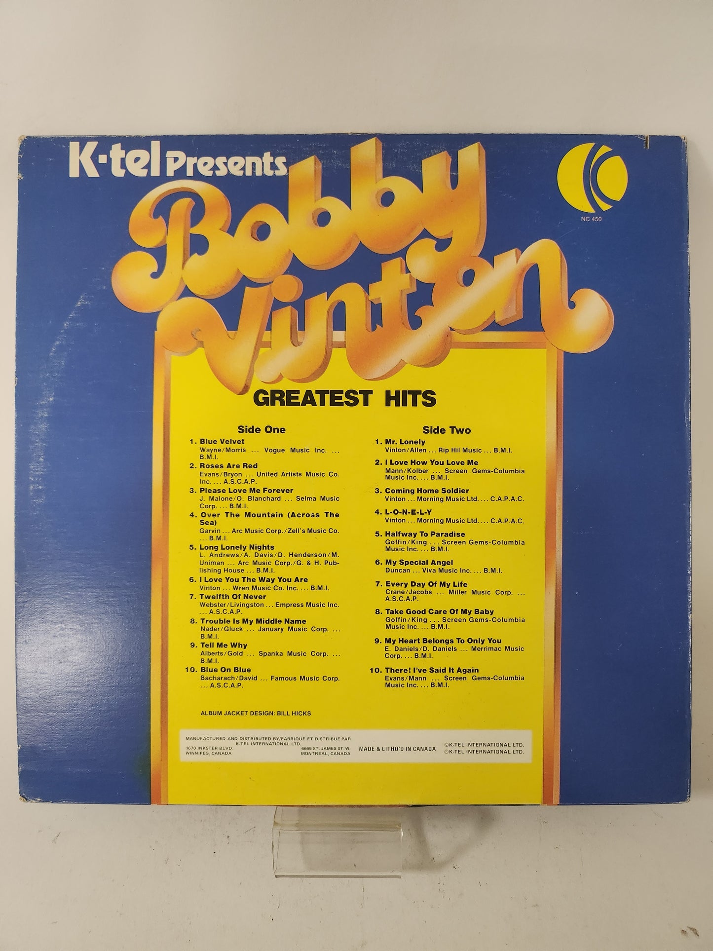 20 Greatest Hits: Bobby Vitton LP Vinyl