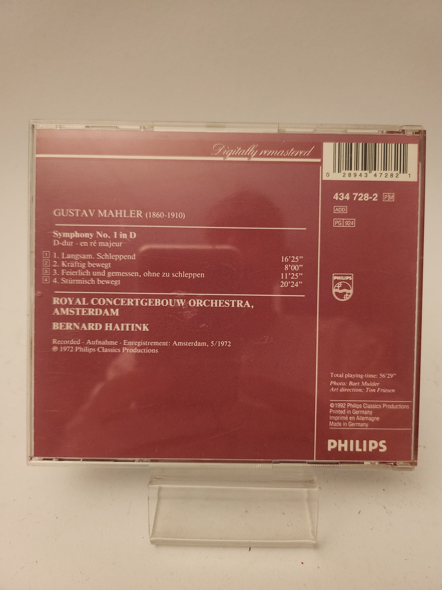 Gustav Mahler: Symphony No 1 CD