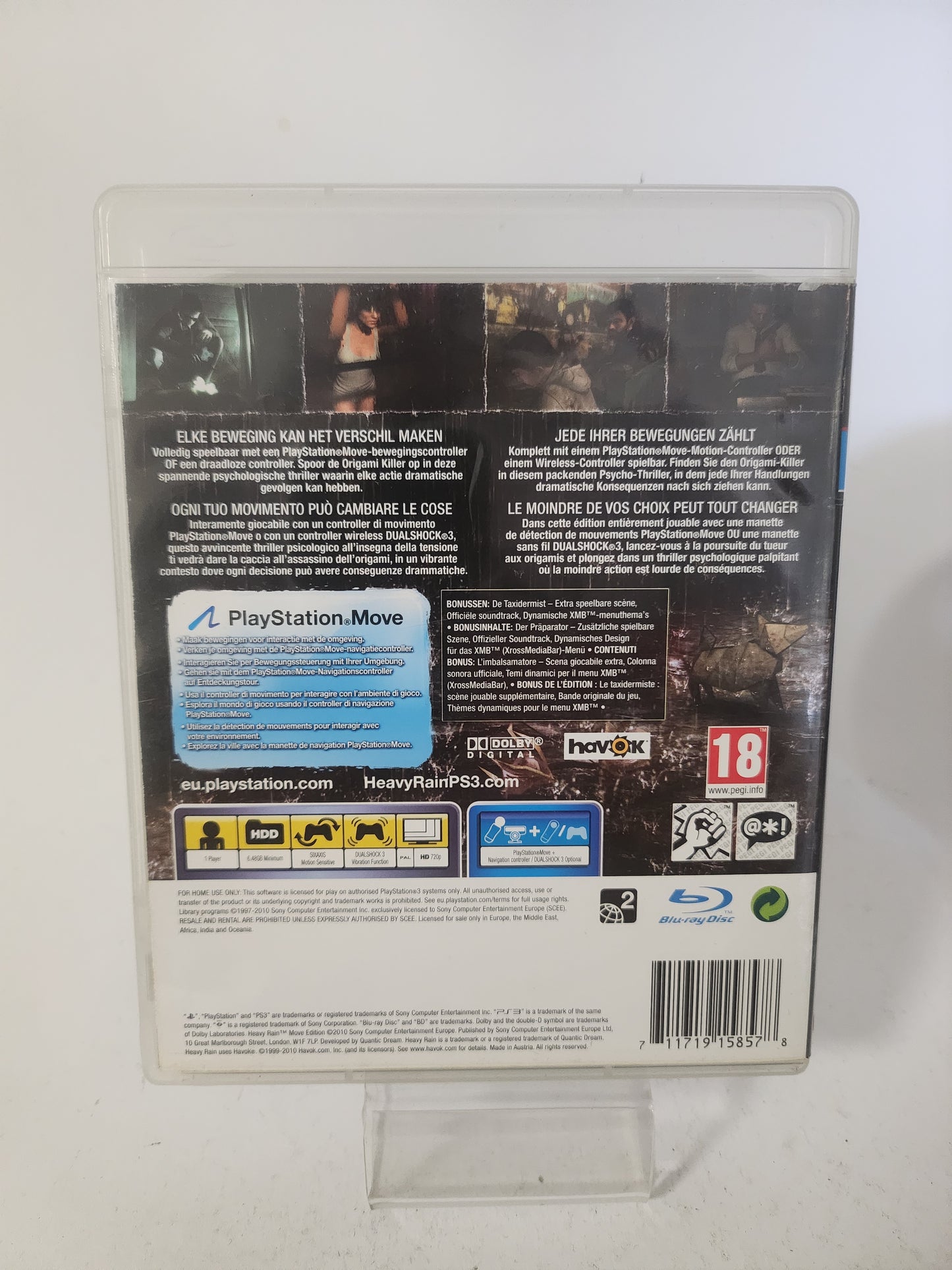 Heavy Rain Move Edition (No Book) PlayStation 3