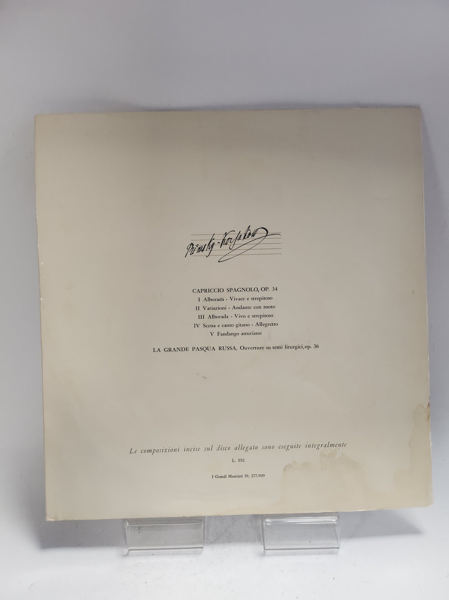 I Grandi 39: Nikolai Rimski-Korsakov I LP Vinyl