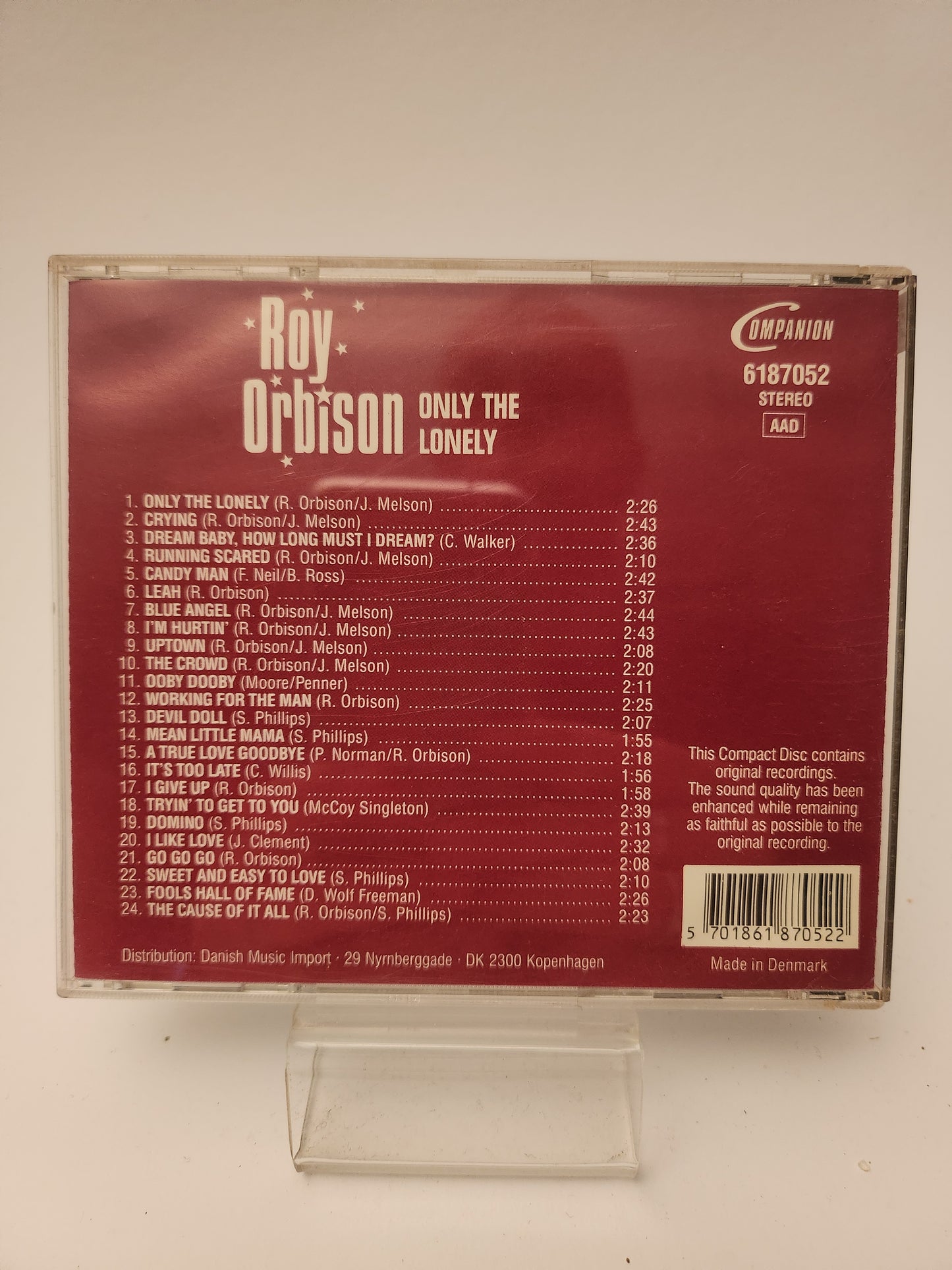 Roy Orbison: Only the Lonely CD