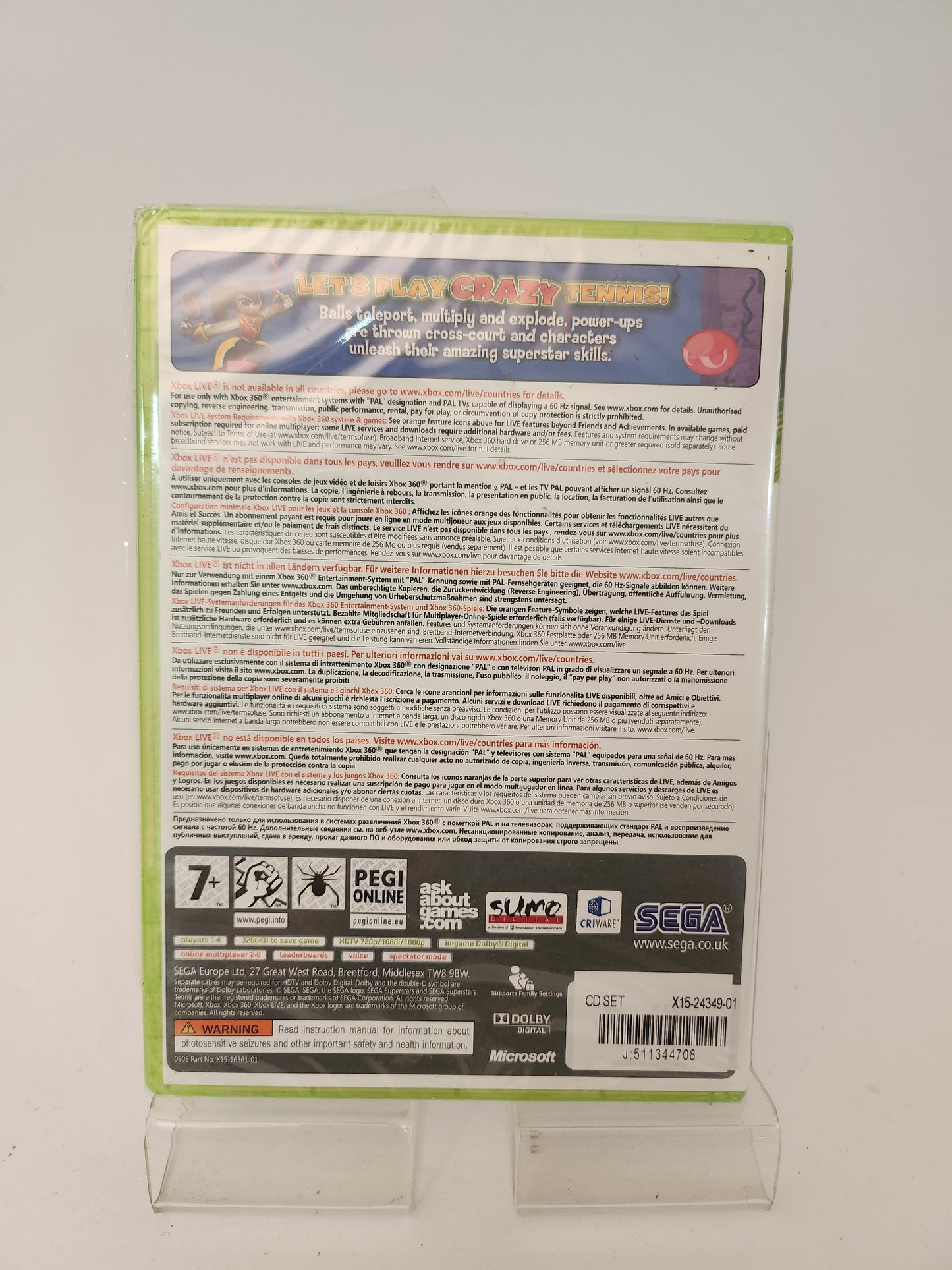 Sega Superstars Tennis geseald Xbox 360