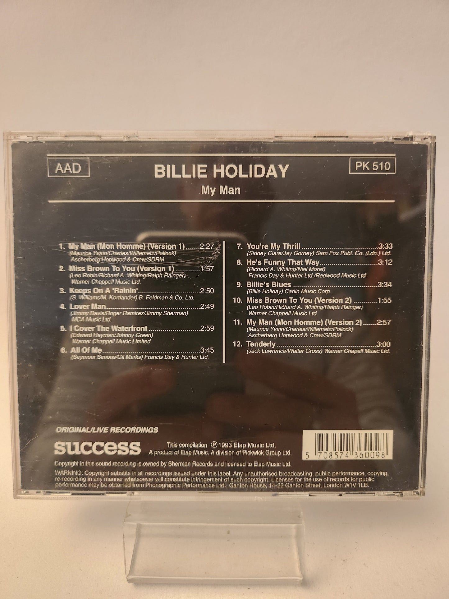 Billie Holiday: My Man CD