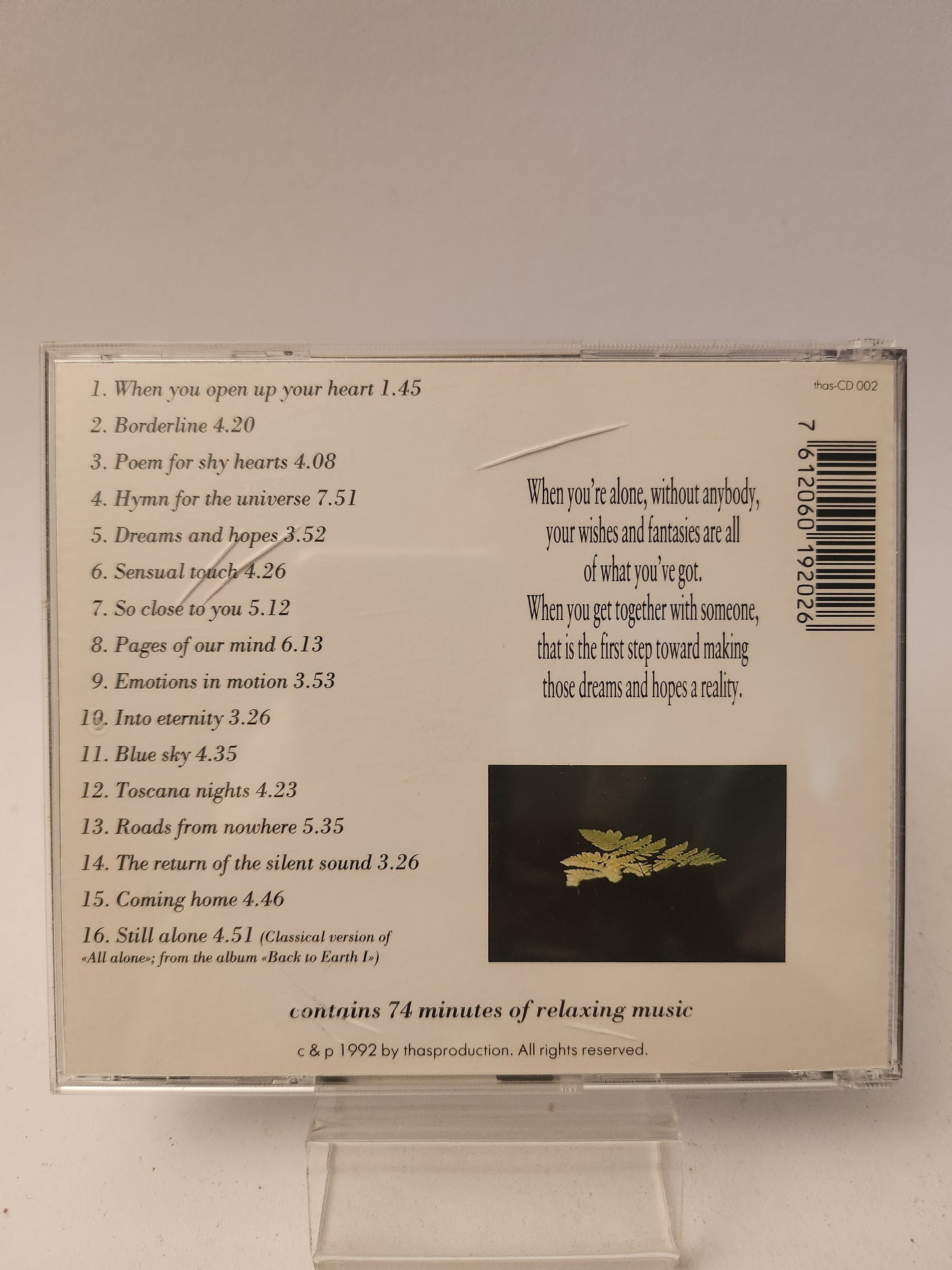 Back to Earth: Dreams and Hopes CD