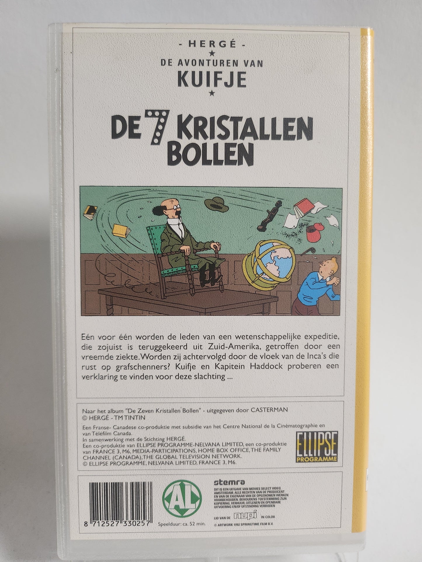Kuifje "de 7 Kristallen Bollen" geseald VHS Kids