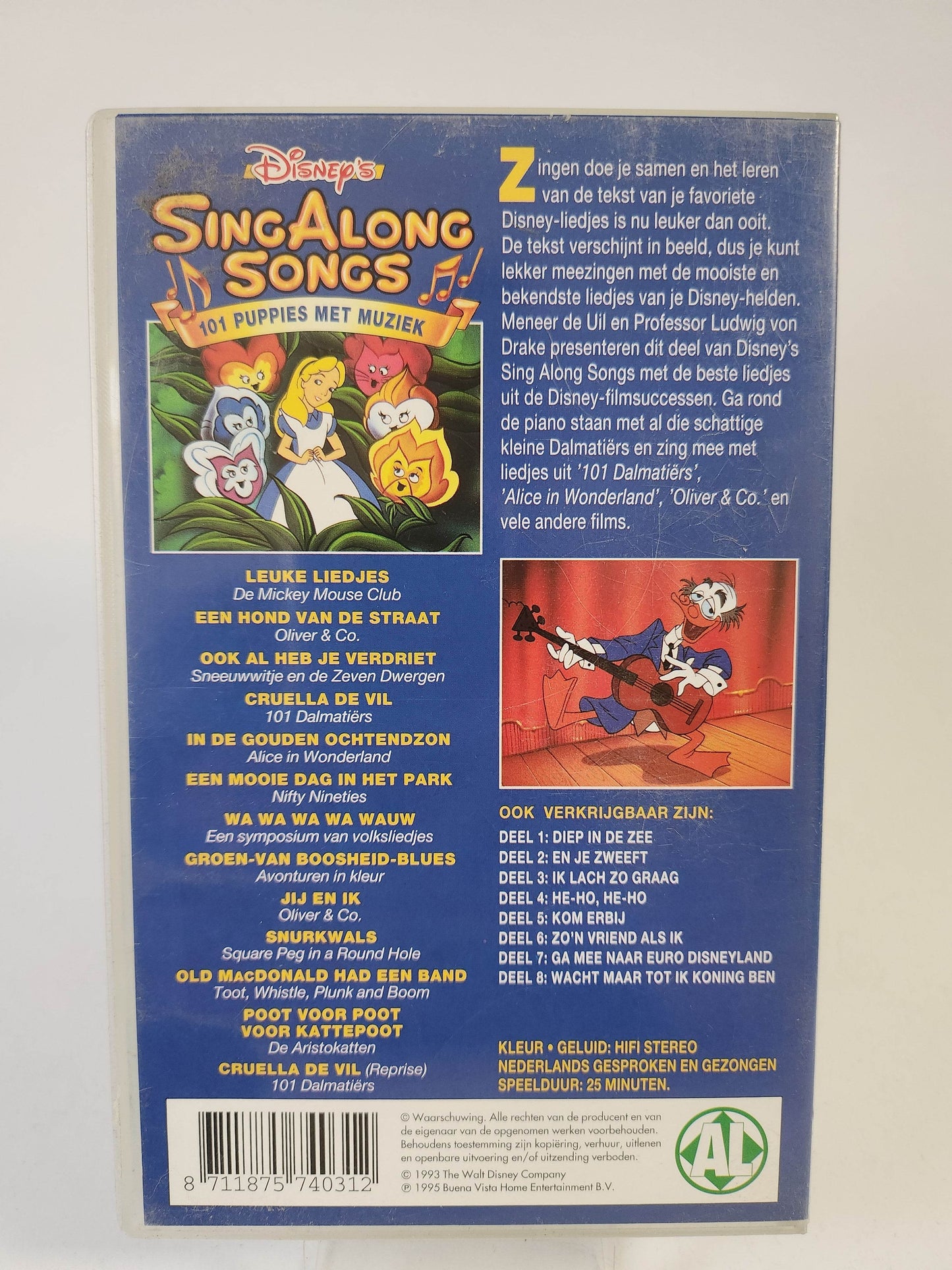 Disney's Sing Along Songs 101 Puppies met Muziek VHS Kids - Feniks Gameshop