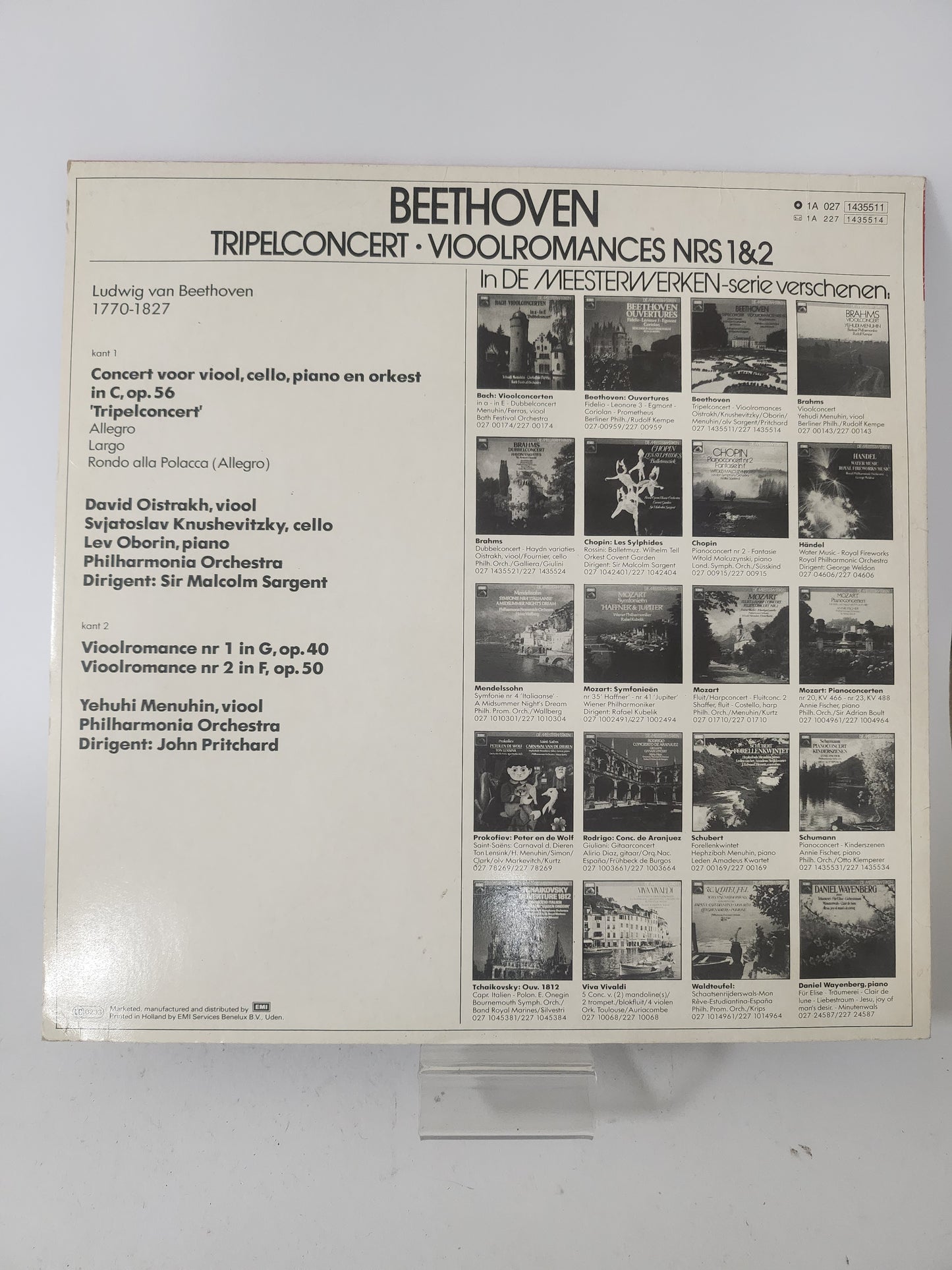 Meesterwerken: Beethoven LP Vinyl