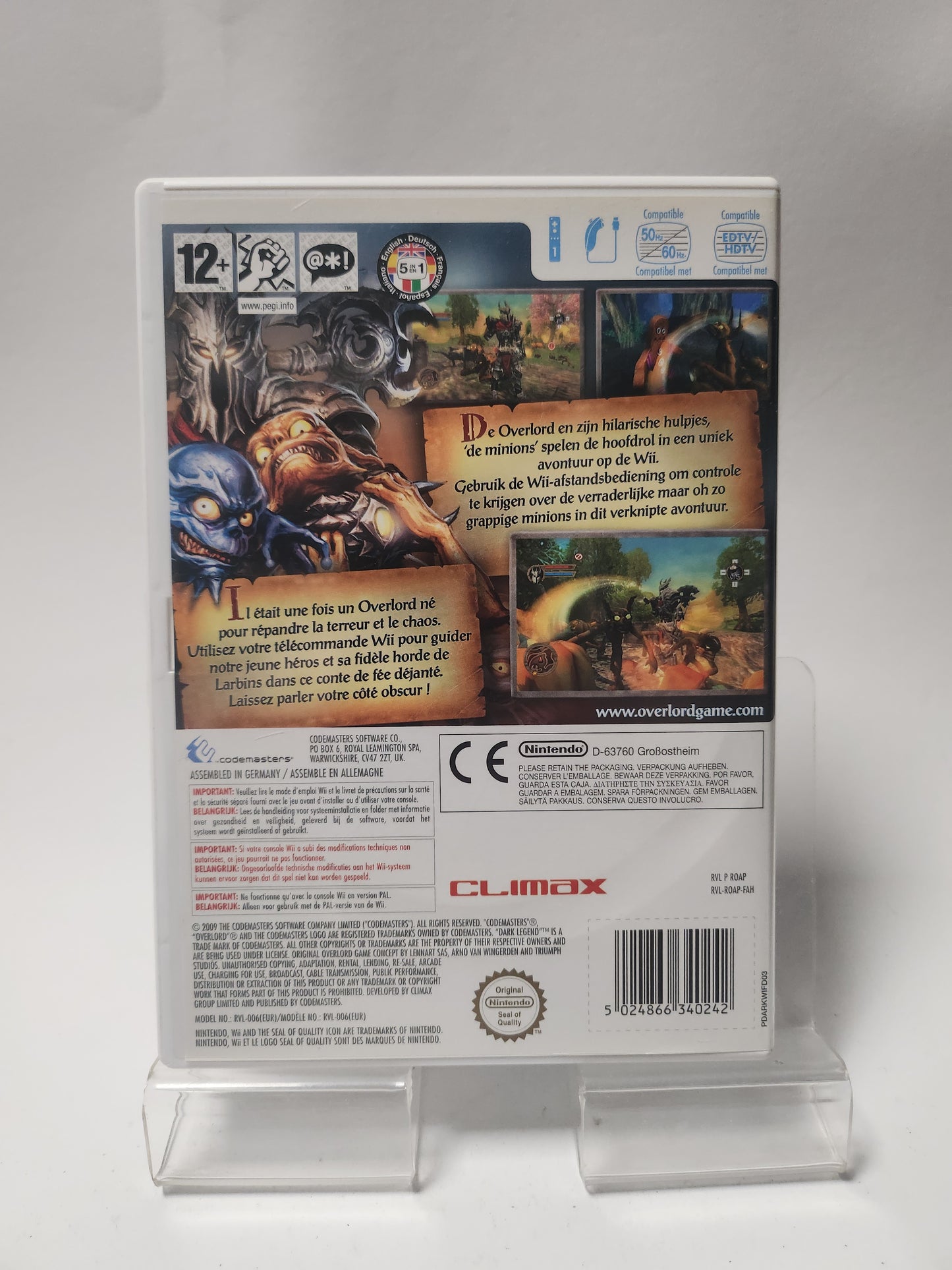 Overlord Dark Legend Nintendo Wii
