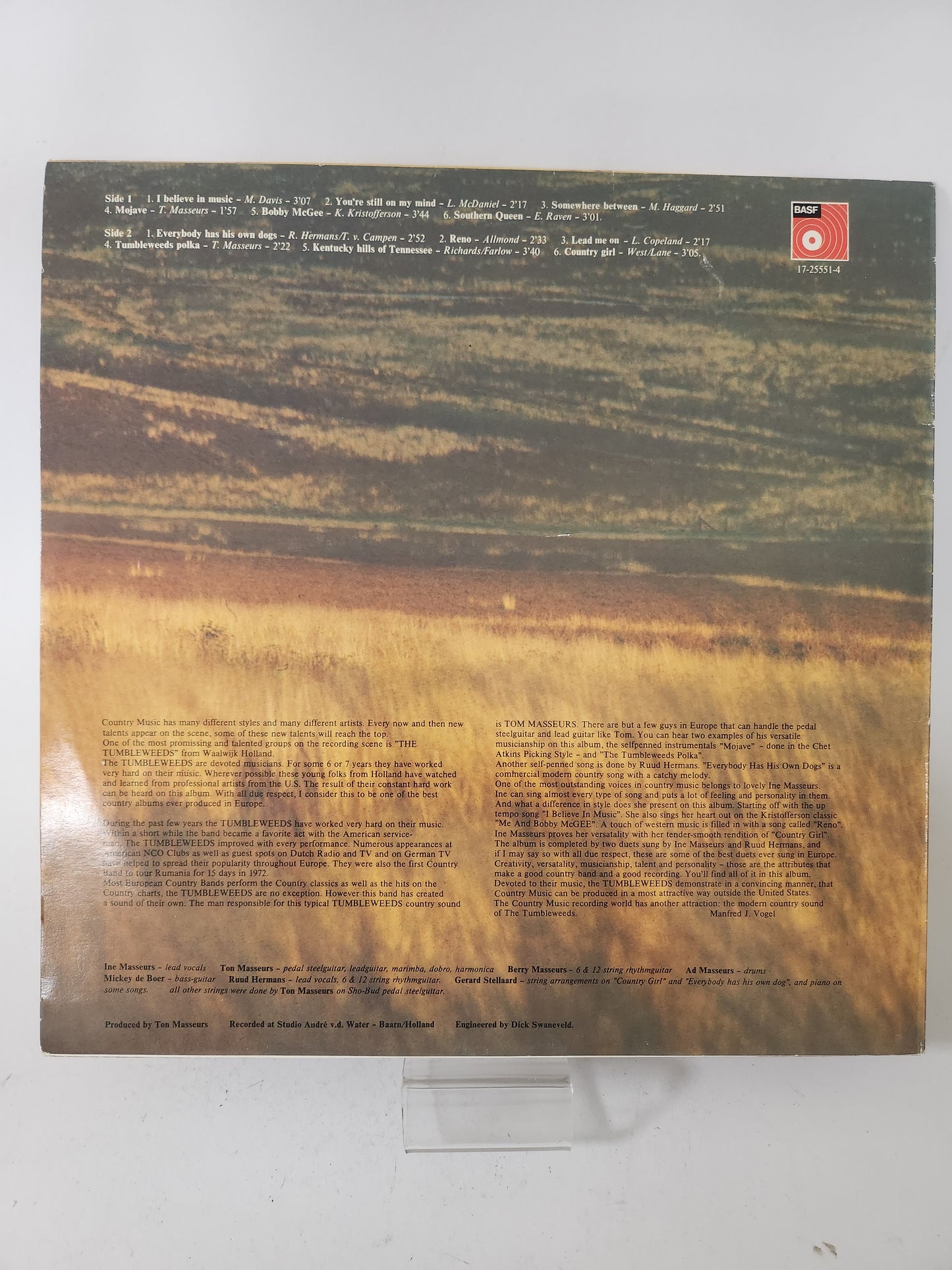 Tumbleweeds LP Vinyl