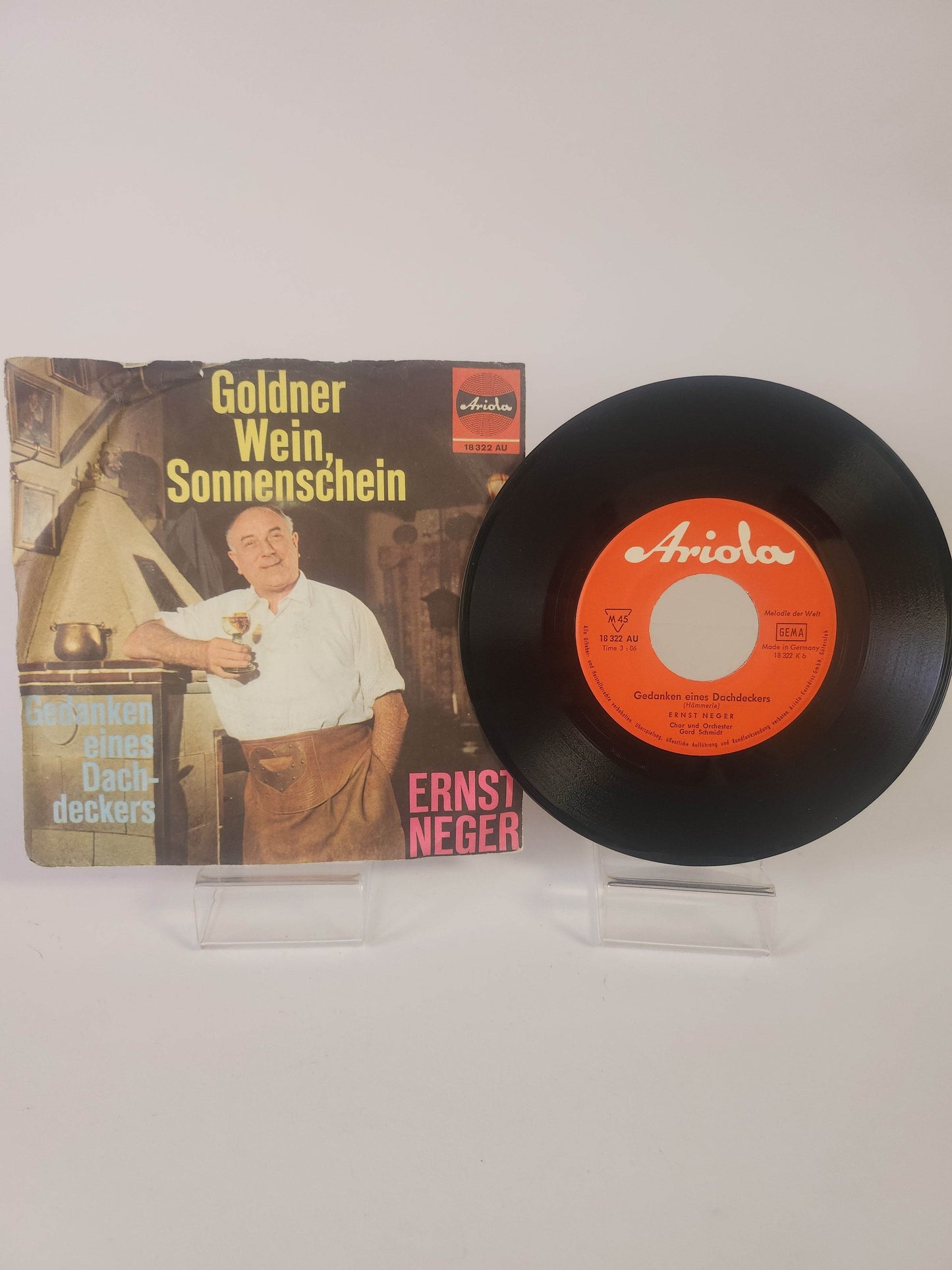 Ernst Neger: Goldner Wein, Sonnenschein Single Vinyl - Feniks Gameshop