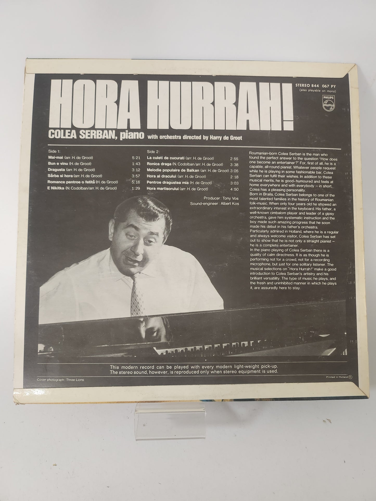 Hora Hurrah! Colea Serban LP Vinyl