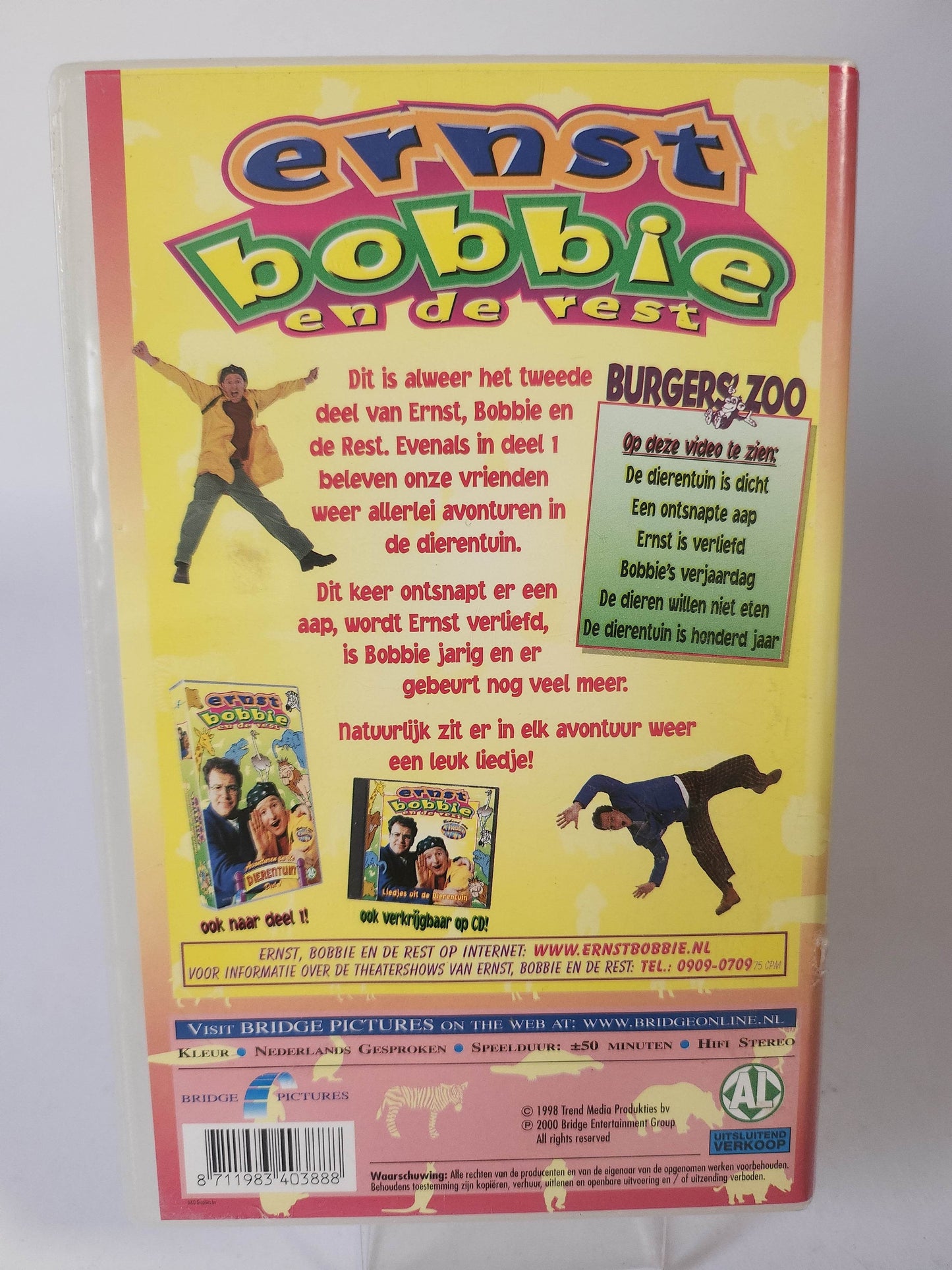 Ernst, Bobbie en de Rest Avonturen in de Dierentuin Deel 2 VHS Kids - Feniks Gameshop