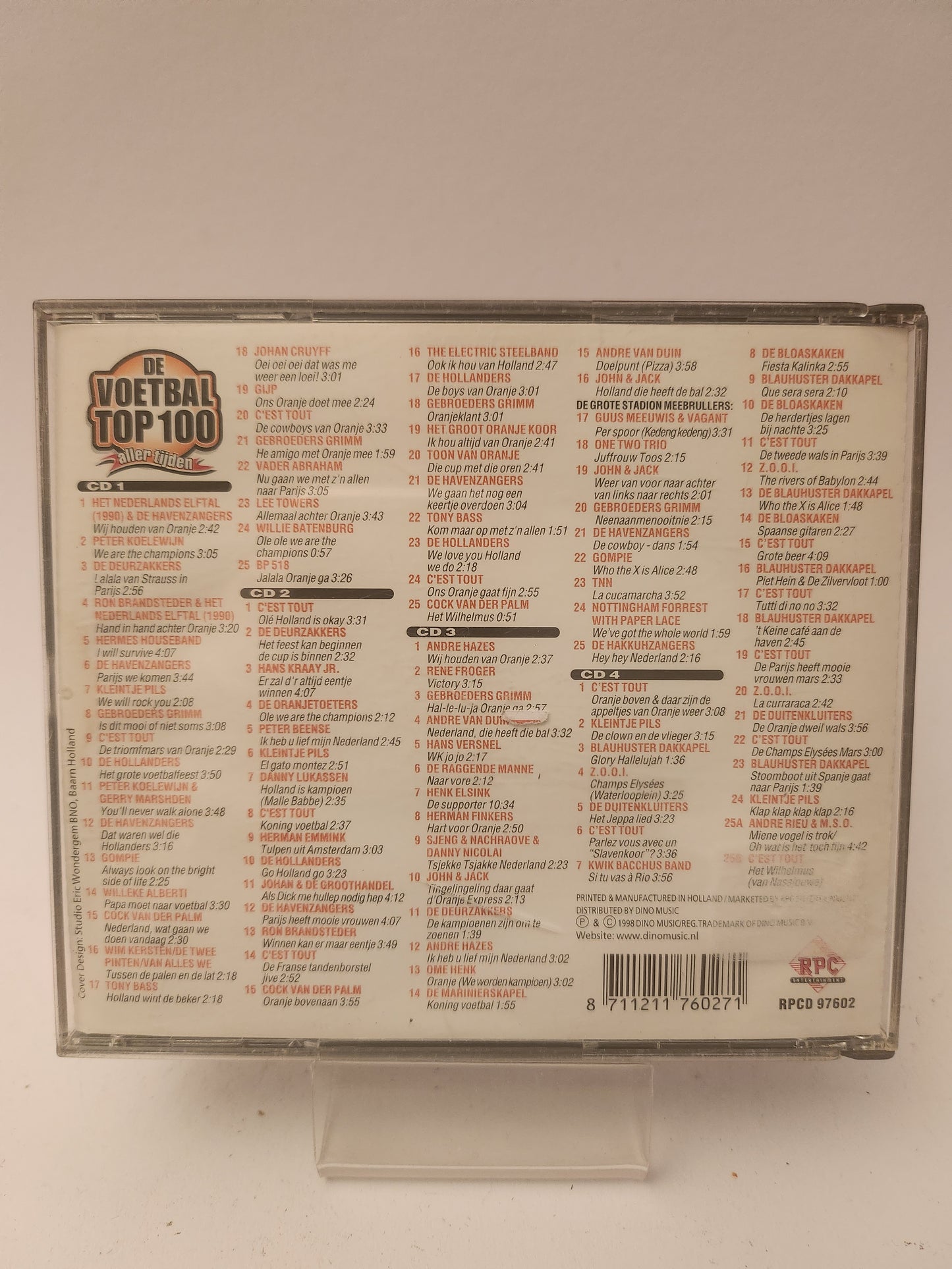 De Voetbal Top 100 Allertijden CD