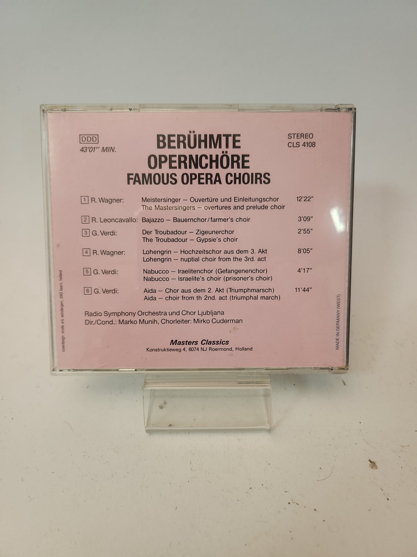 Berühmte Opernchöre CD