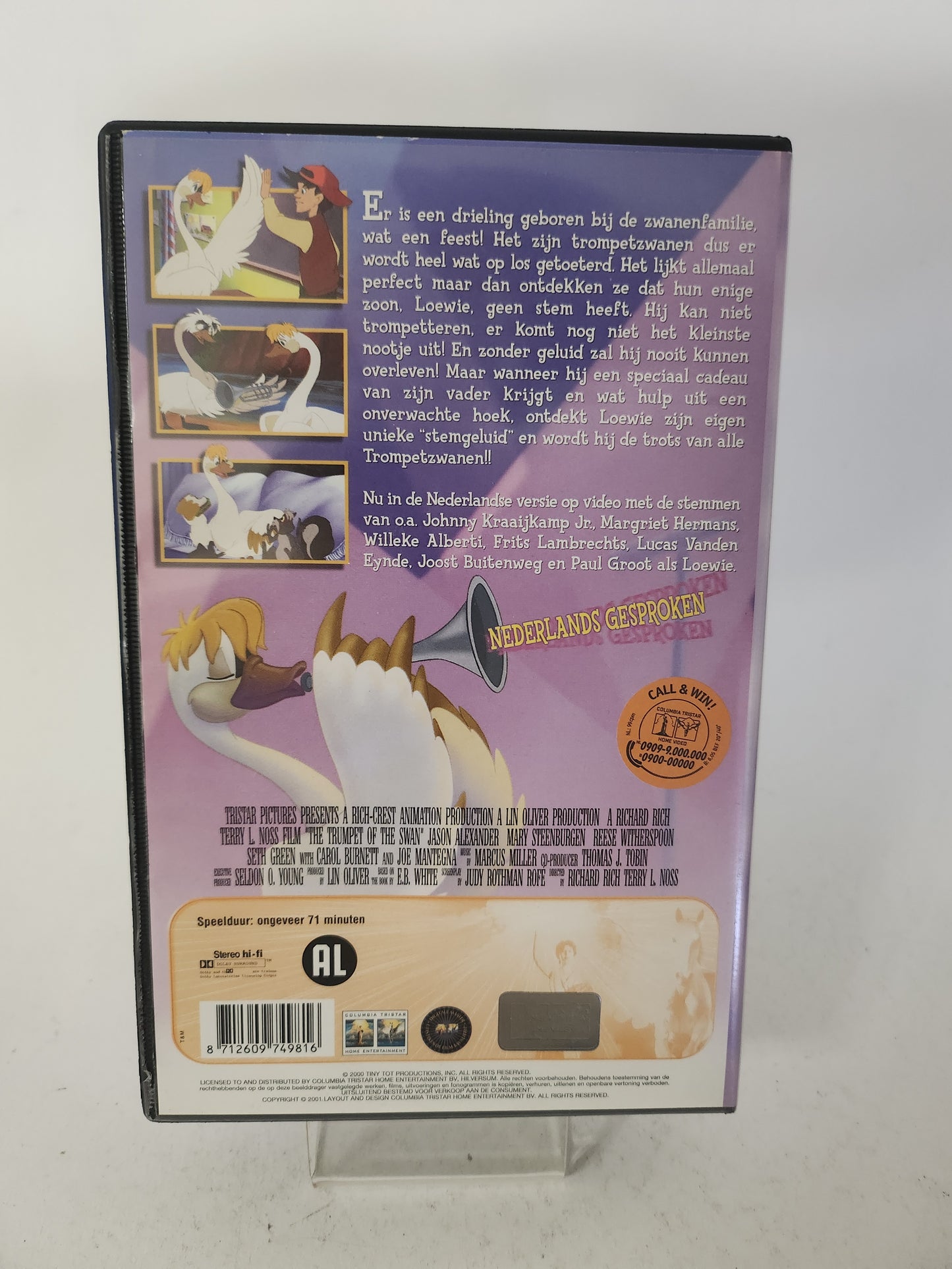 Loewie de Zwaan zonder Stem VHS Kids