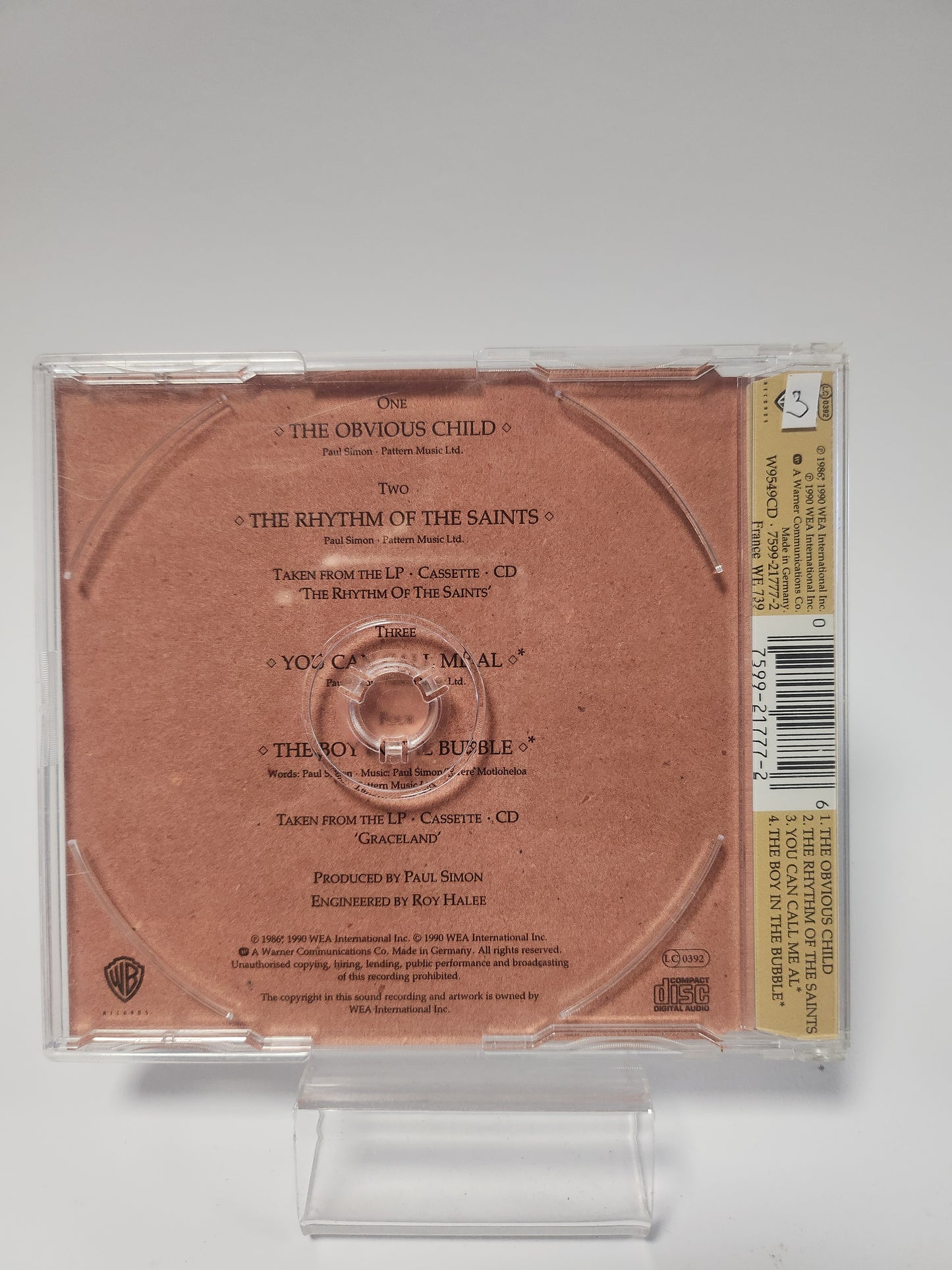 Paul Simon: the Obvious Child CD Single