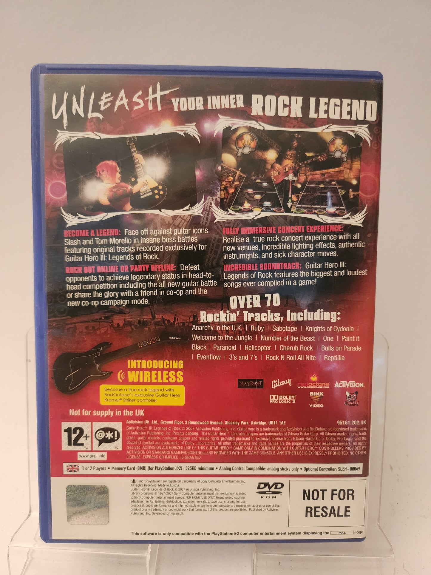 Guitar Hero III Legends of Rock Playstation 2
