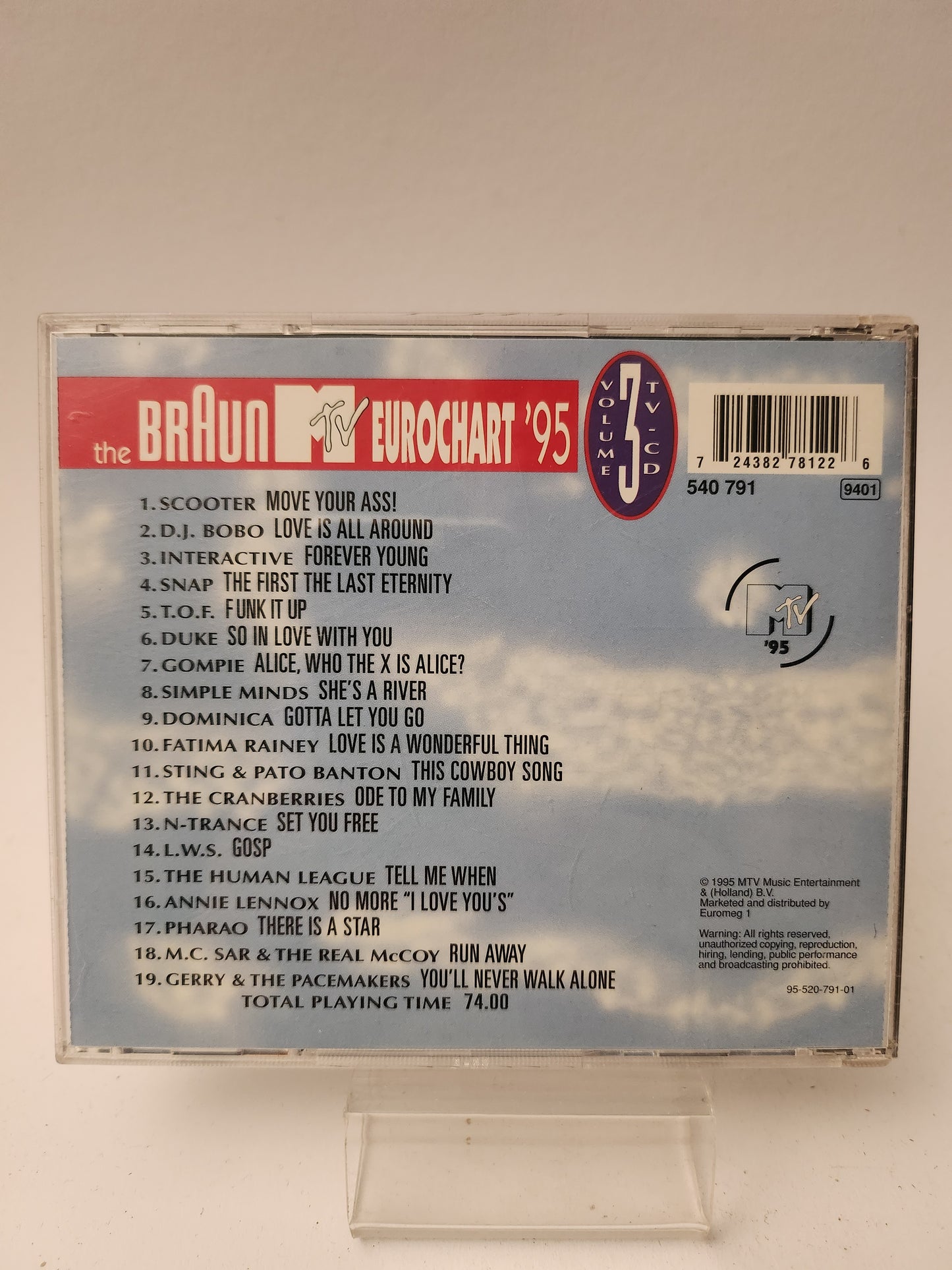 Braun MTV Eurochart '95 Volume 3 CD