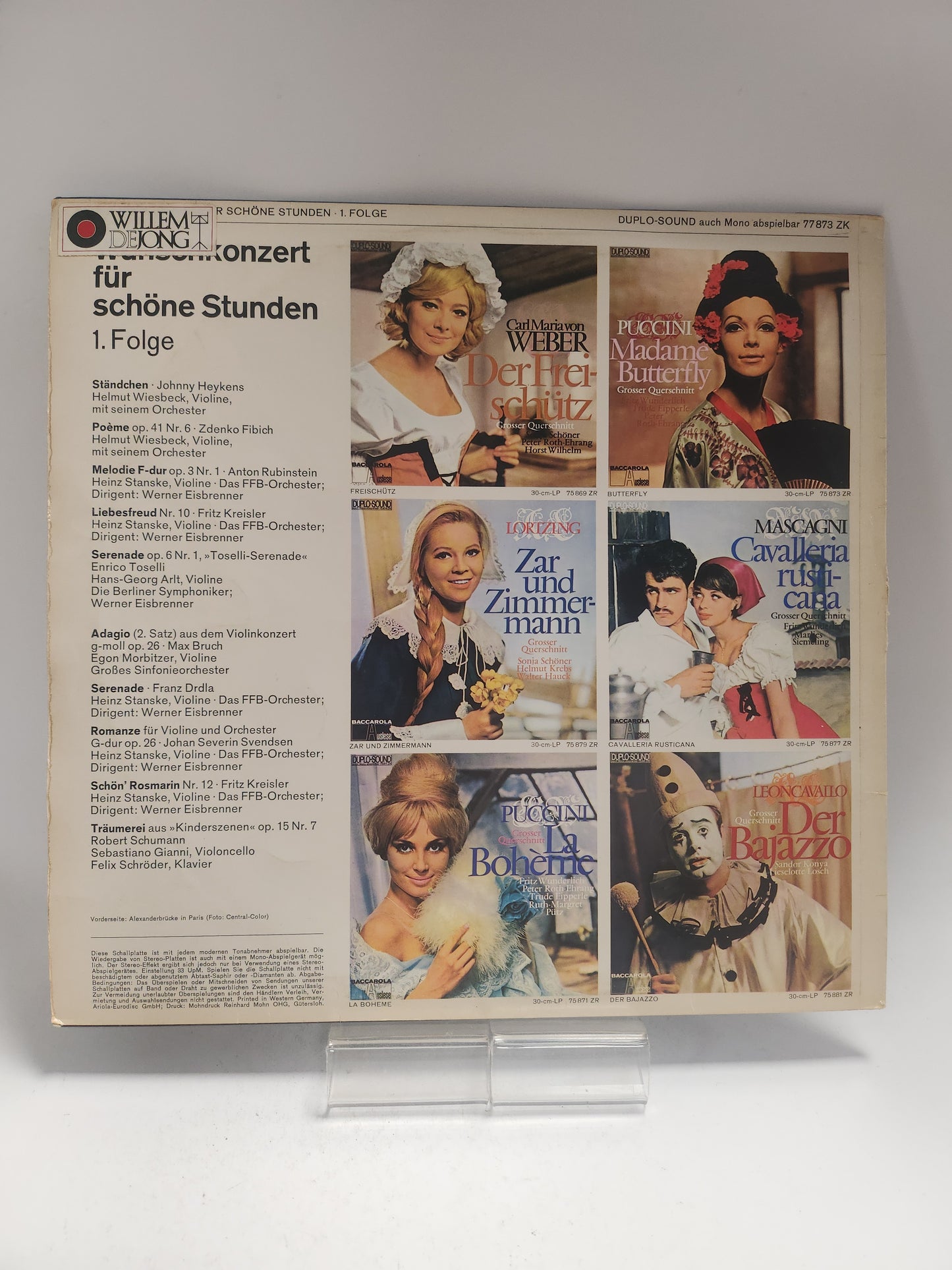 Wunschkonzert für Schöne Stunden LP Vinyl