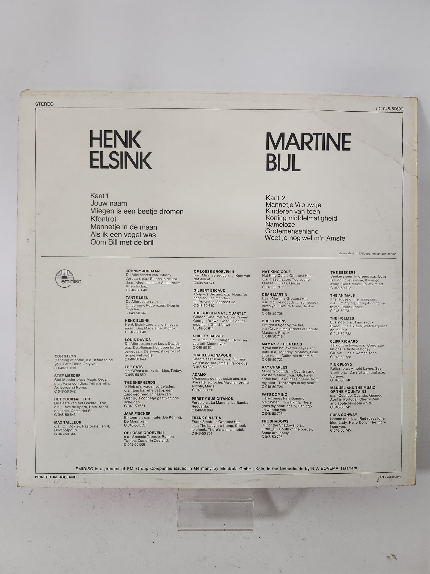 Henk Elsink & Martine Bijl LP Vinyl