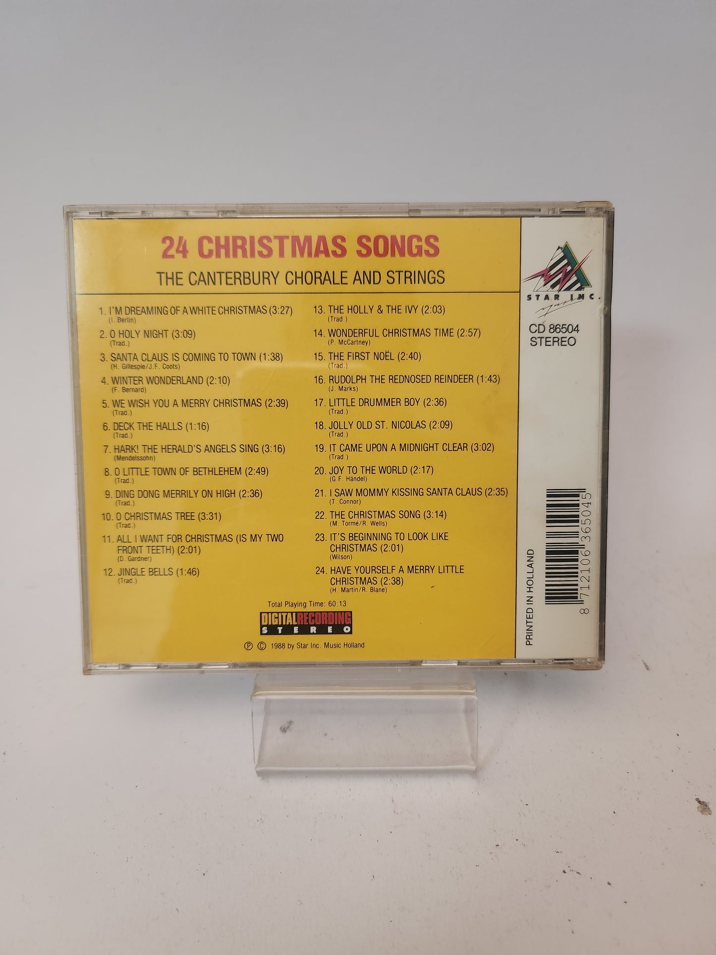 Canterburry Chorale and Strings: 24 Christmas Songs CD