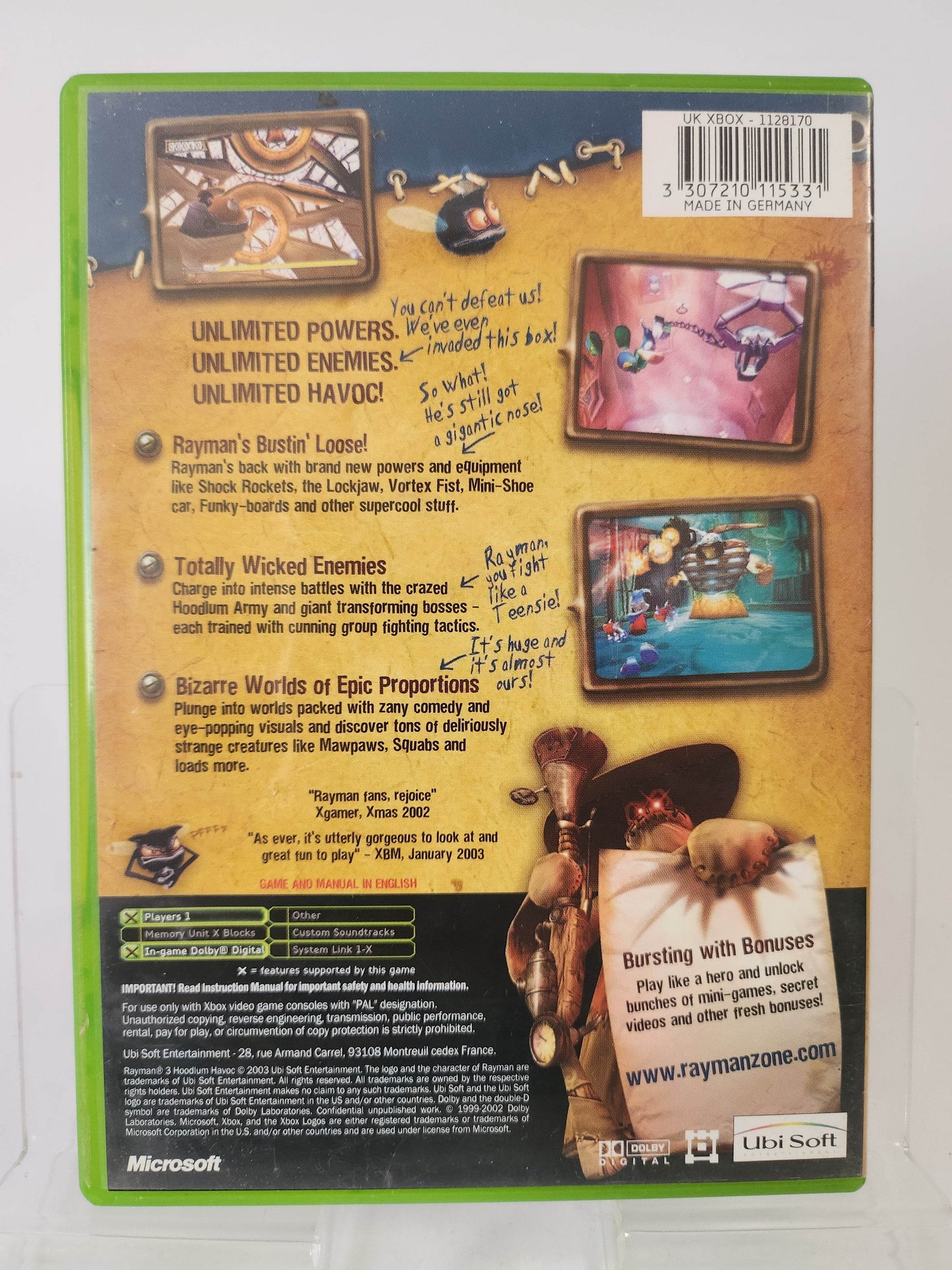 Rayman 3 Hoodlum Havoc Xbox Original - Feniks Gameshop