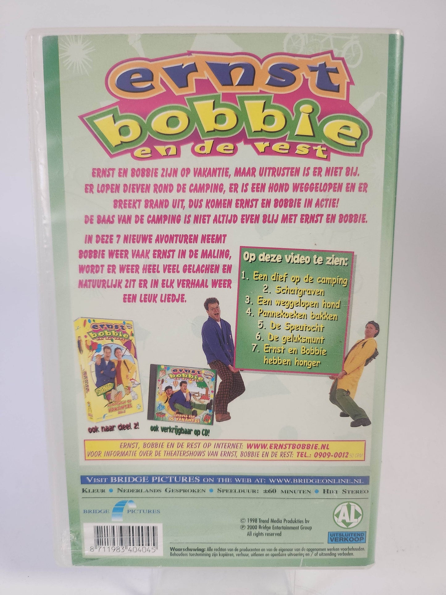 Ernst, Bobbie en de Rest Avonturen op Vakantie Deel 1 VHS Kids - Feniks Gameshop